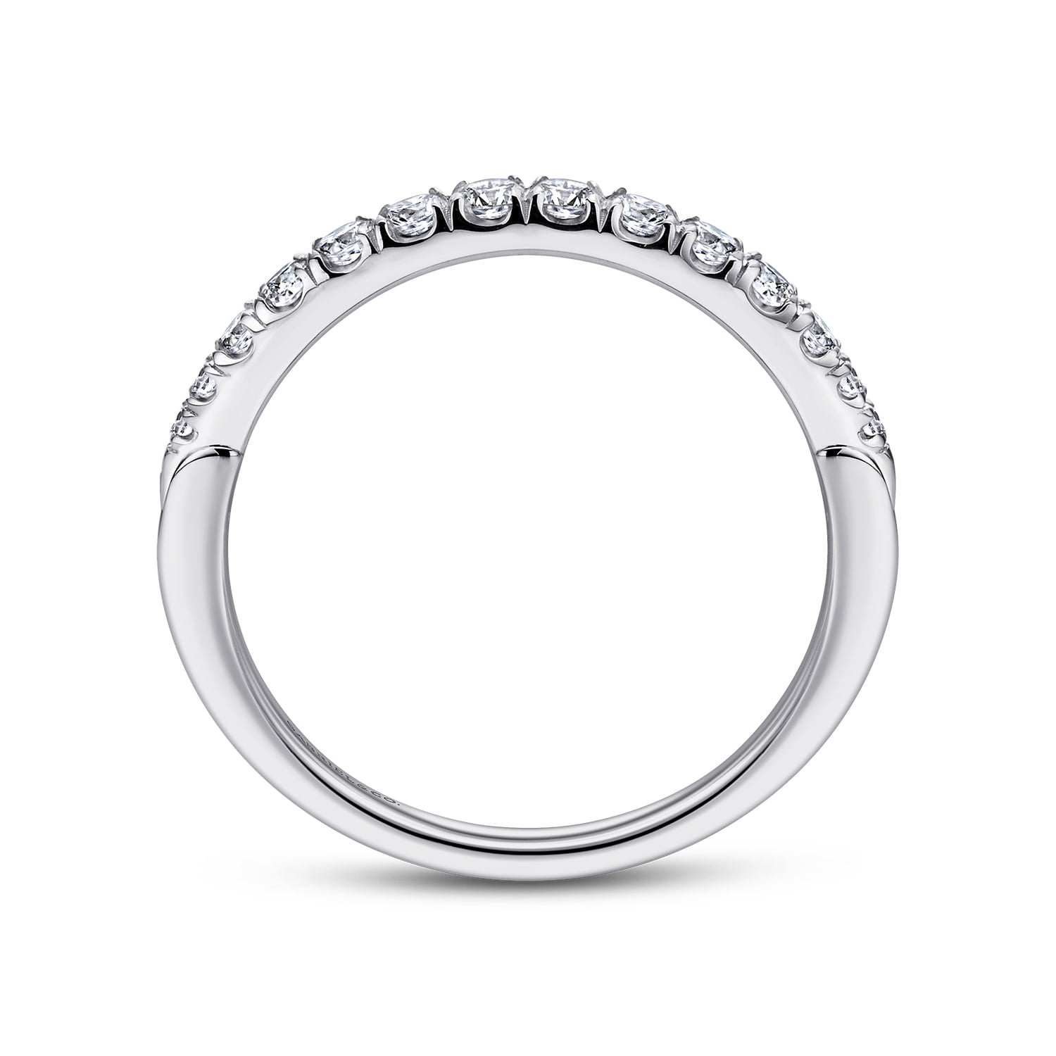 Matching Wedding Band in 14K White Gold, photograph 2