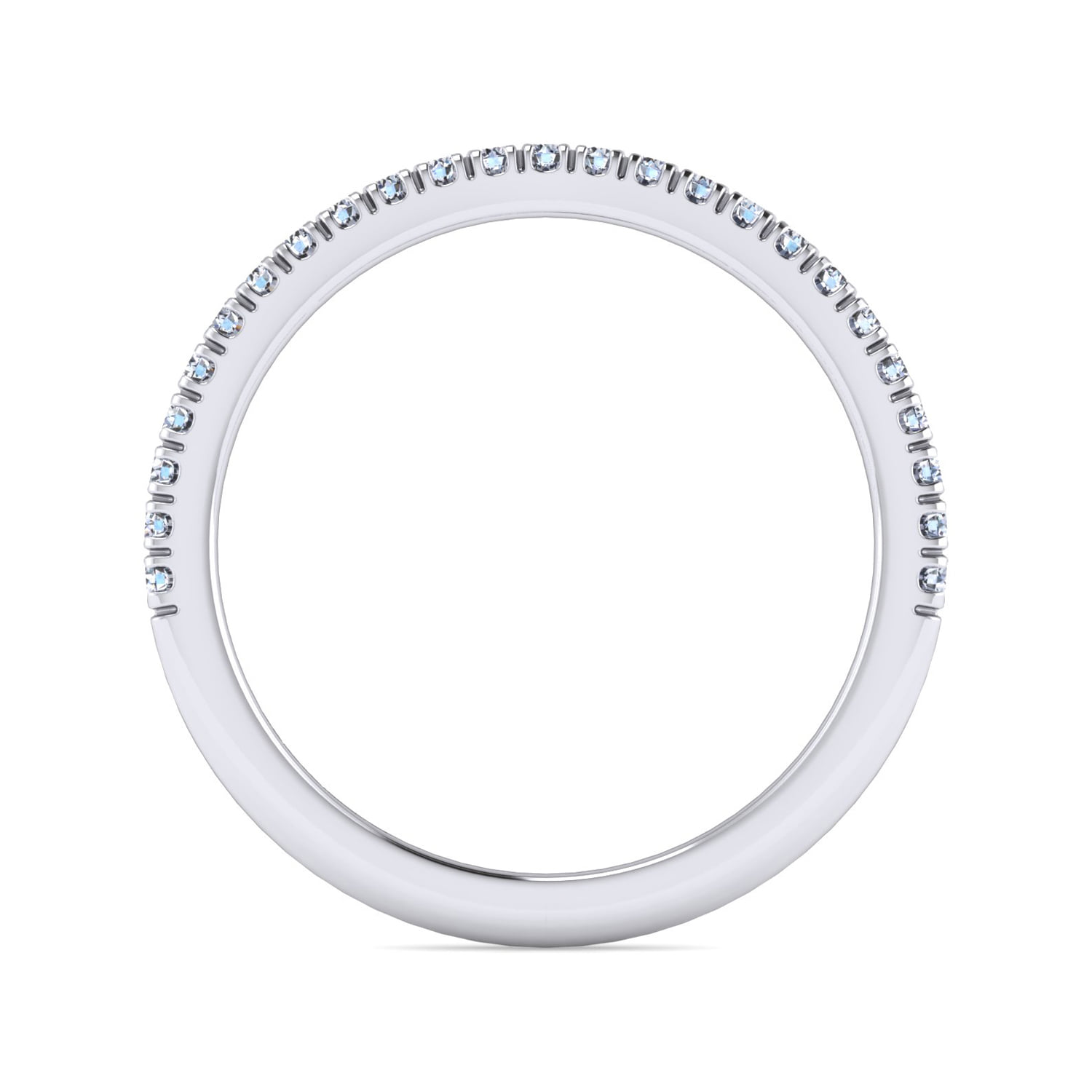 Matching Wedding Band in 14K White Gold, photograph 2