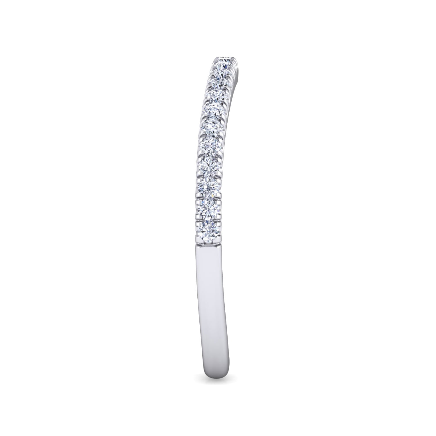 Matching Wedding Band in 14K White Gold, photograph 4