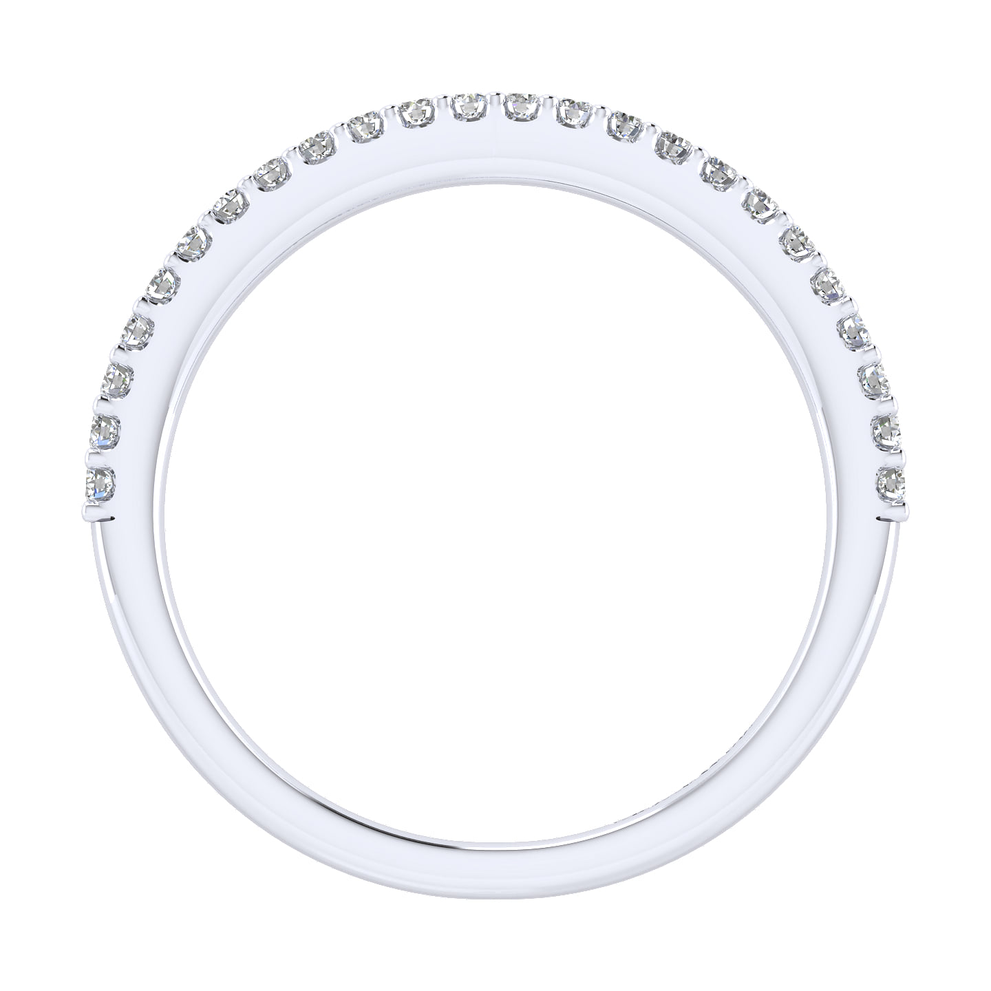 Matching Wedding Band in 14K White Gold, photograph 2