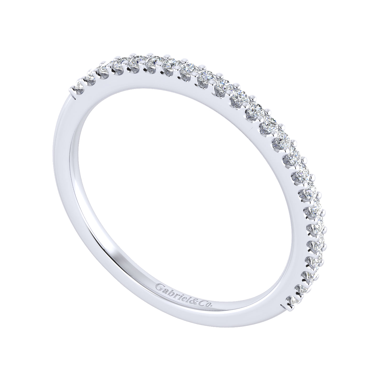 Matching Wedding Band in 14K White Gold, photograph 3