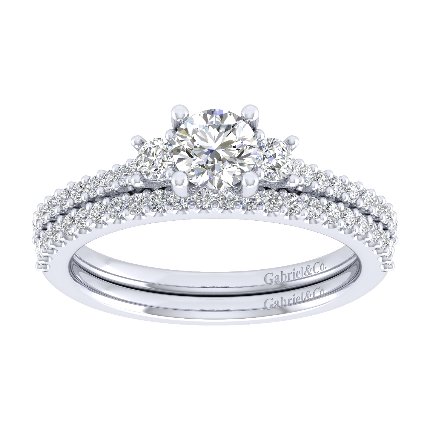 Matching Wedding Band in 14K White Gold, photograph 4