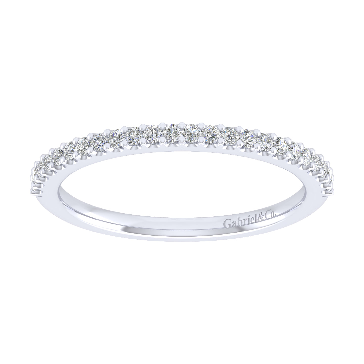 Matching Wedding Band in 14K White Gold, photograph 5