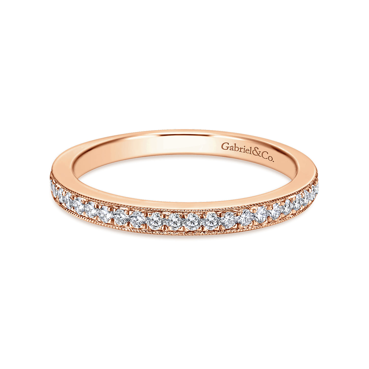 Matching Wedding Band in 14K Rose Gold