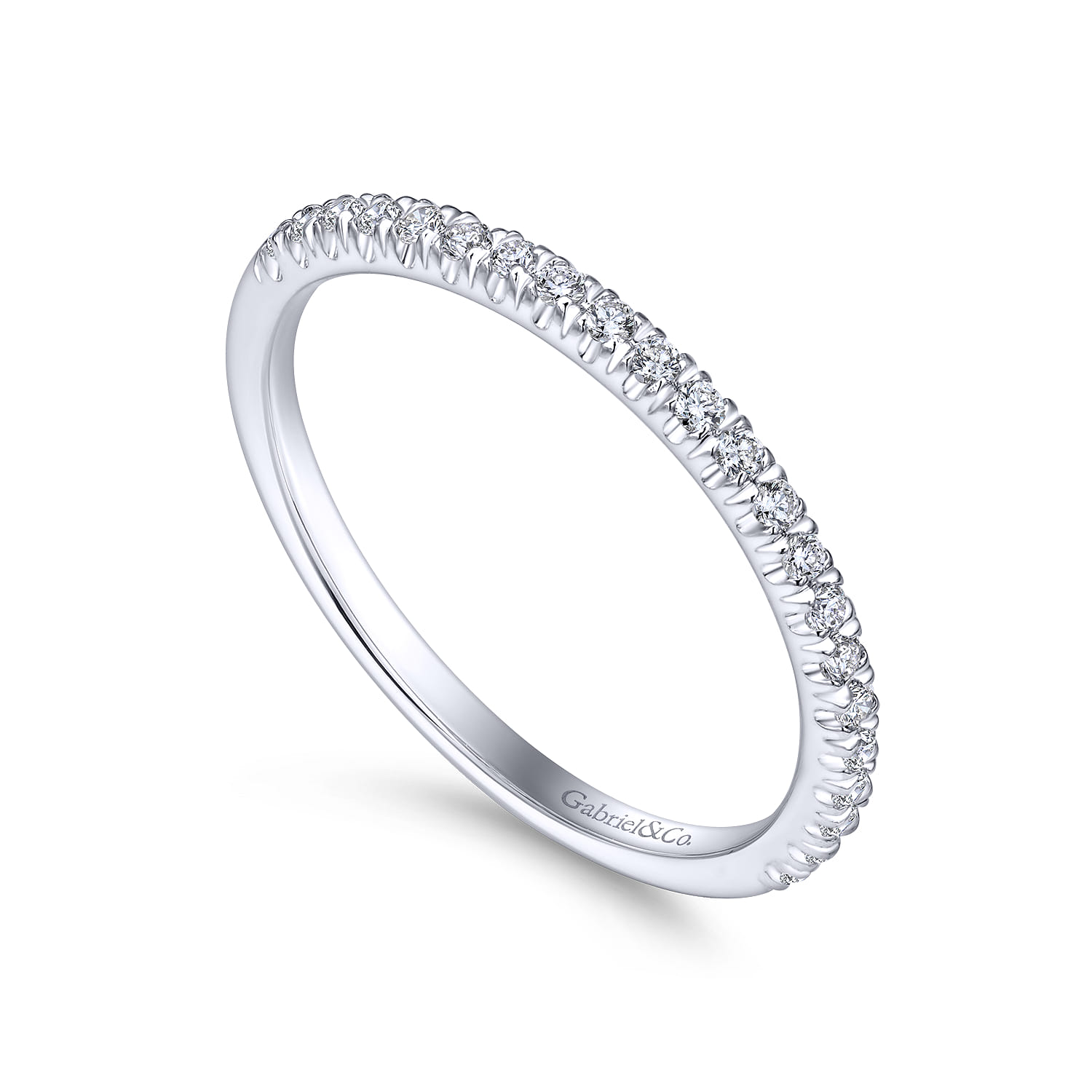 Matching Wedding Band in 14K White Gold, photograph 3