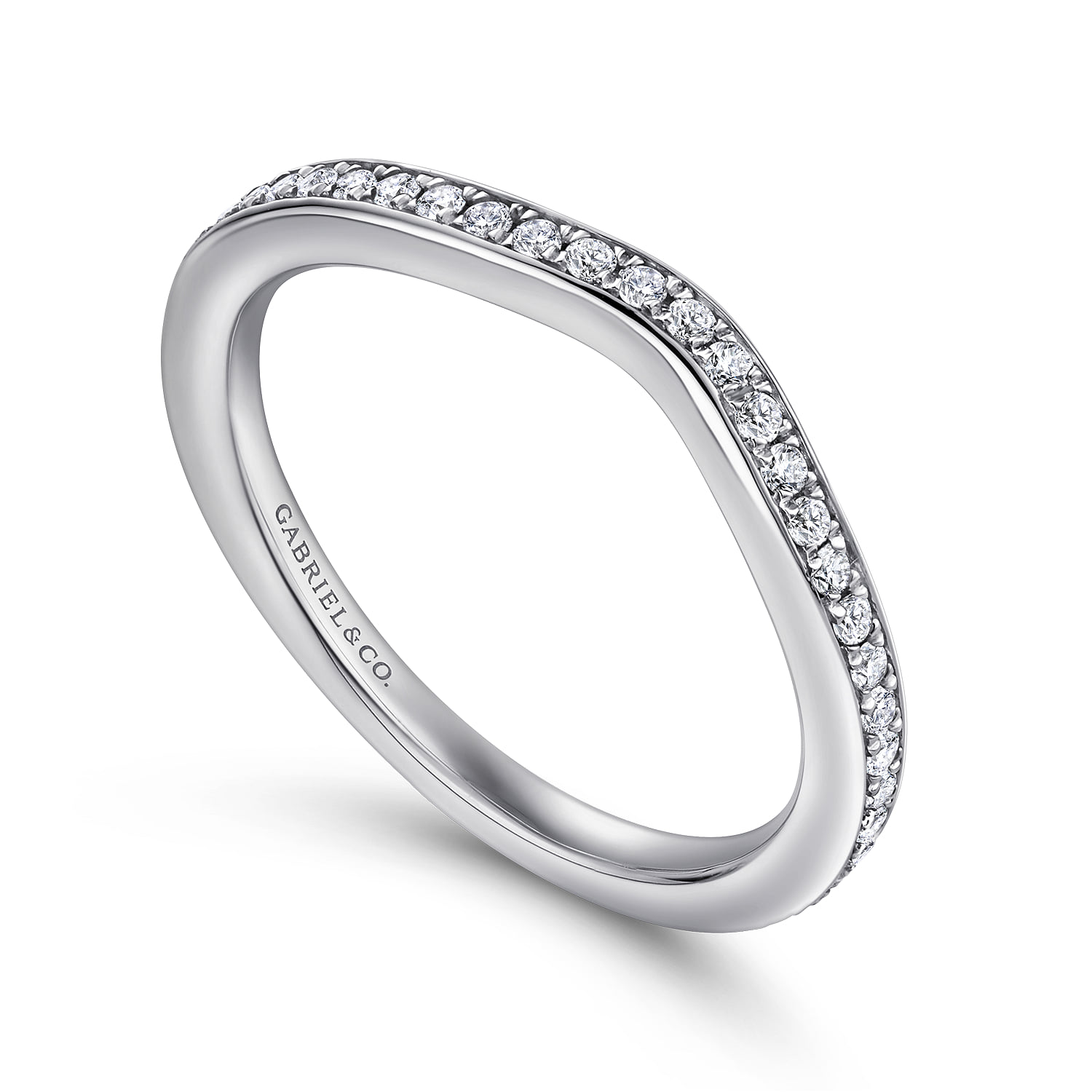 Matching Wedding Band in 14K White Gold, photograph 3