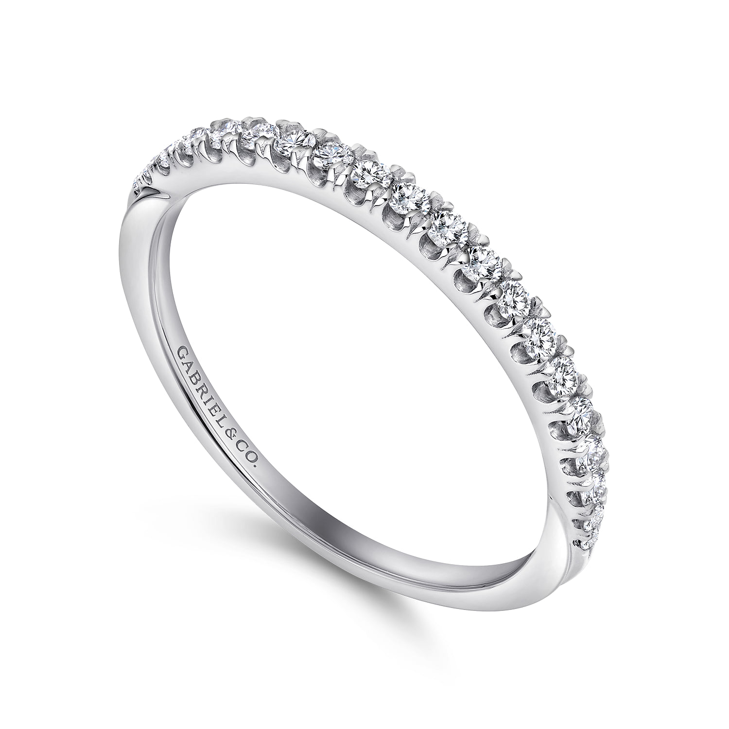 Matching Wedding Band in 14K White Gold, photograph 3
