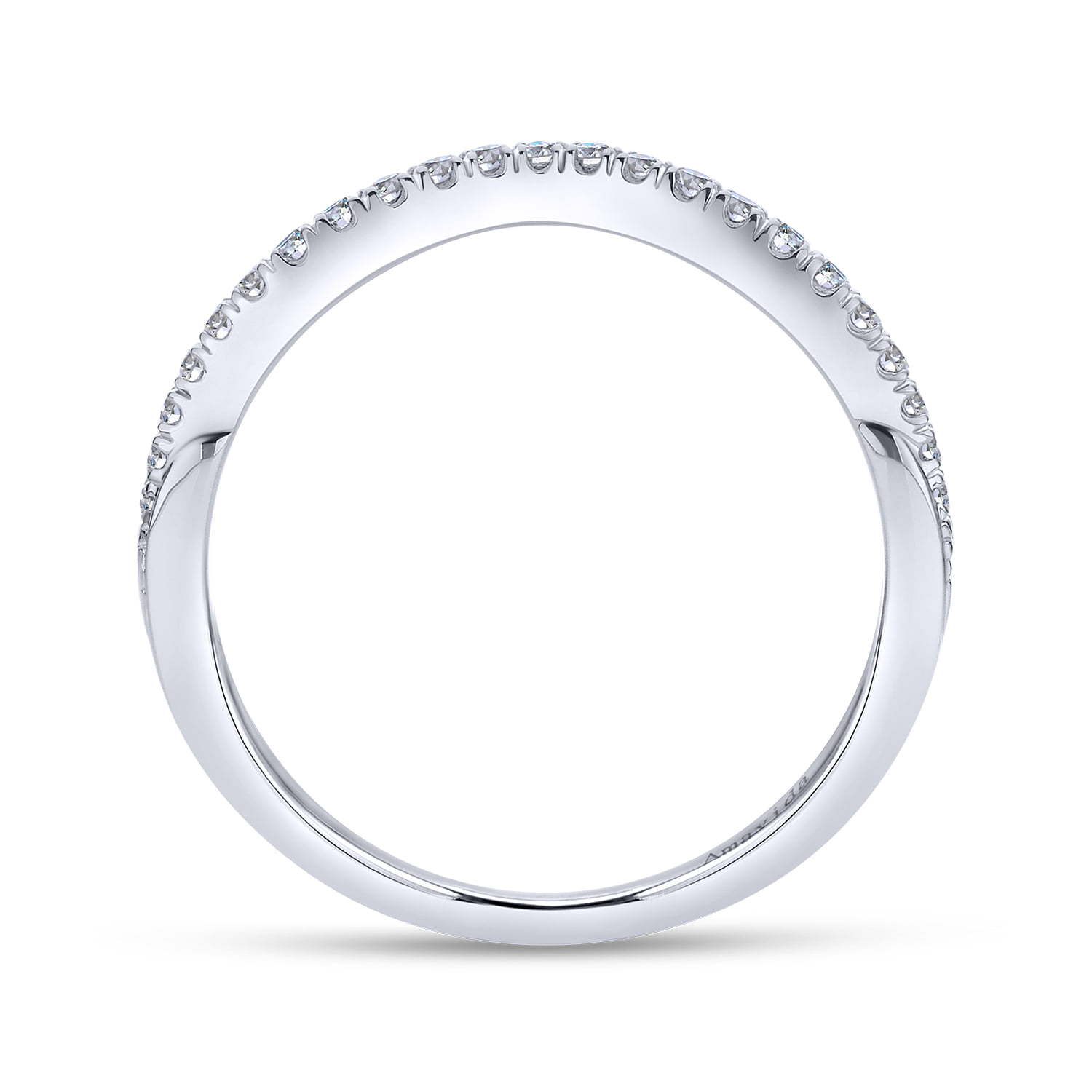 Matching Wedding Band in 14K White Gold, photograph 2