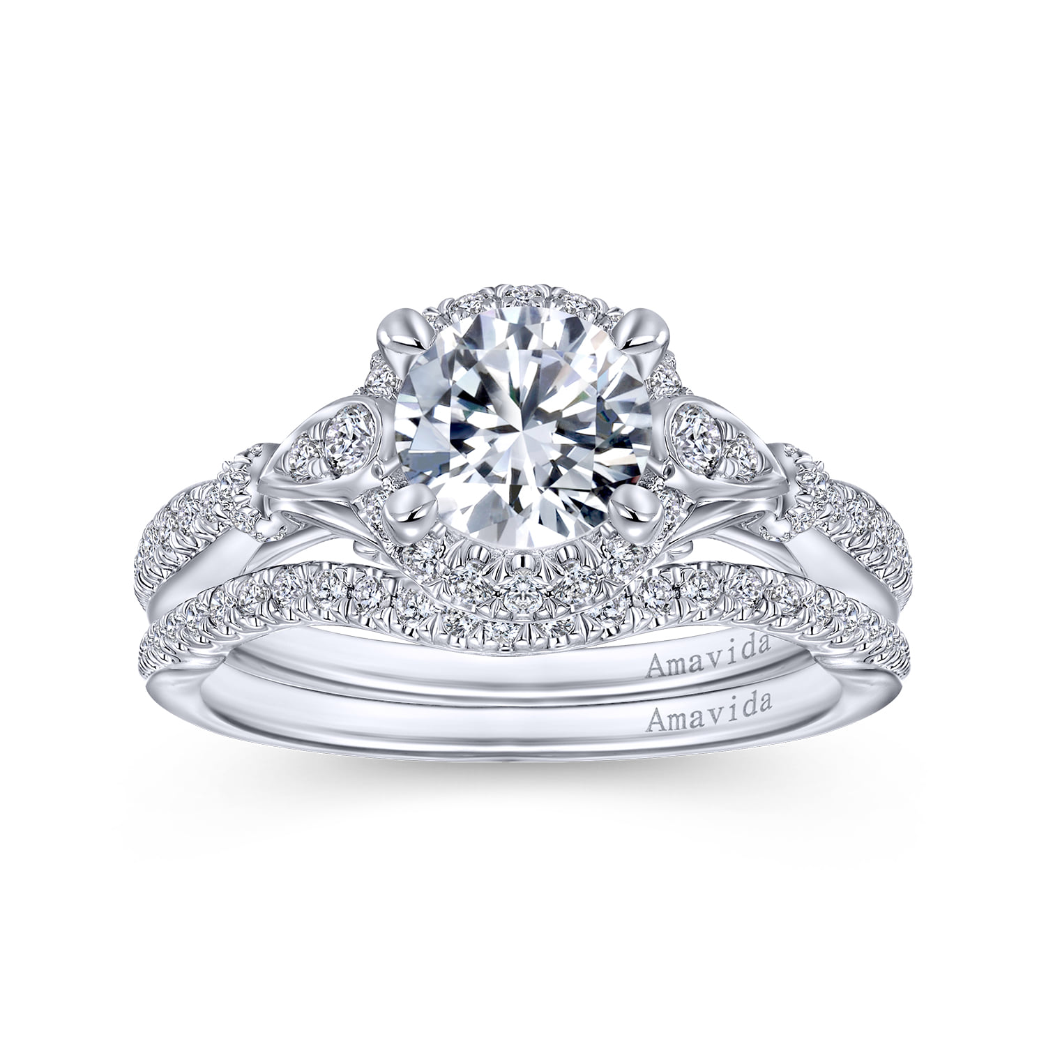 Matching Wedding Band in 14K White Gold, photograph 3