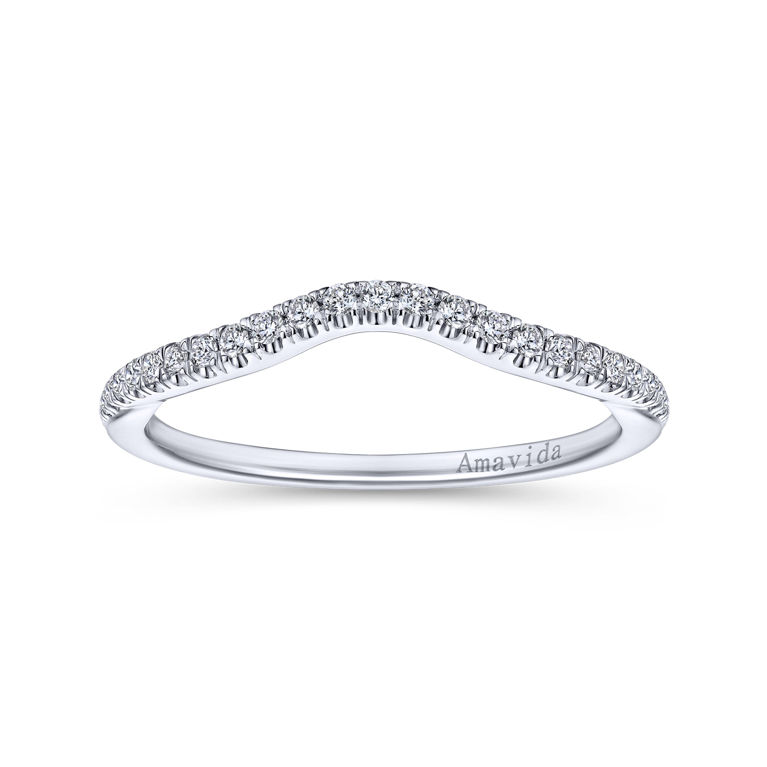 Matching Wedding Band in 14K White Gold, photograph 4