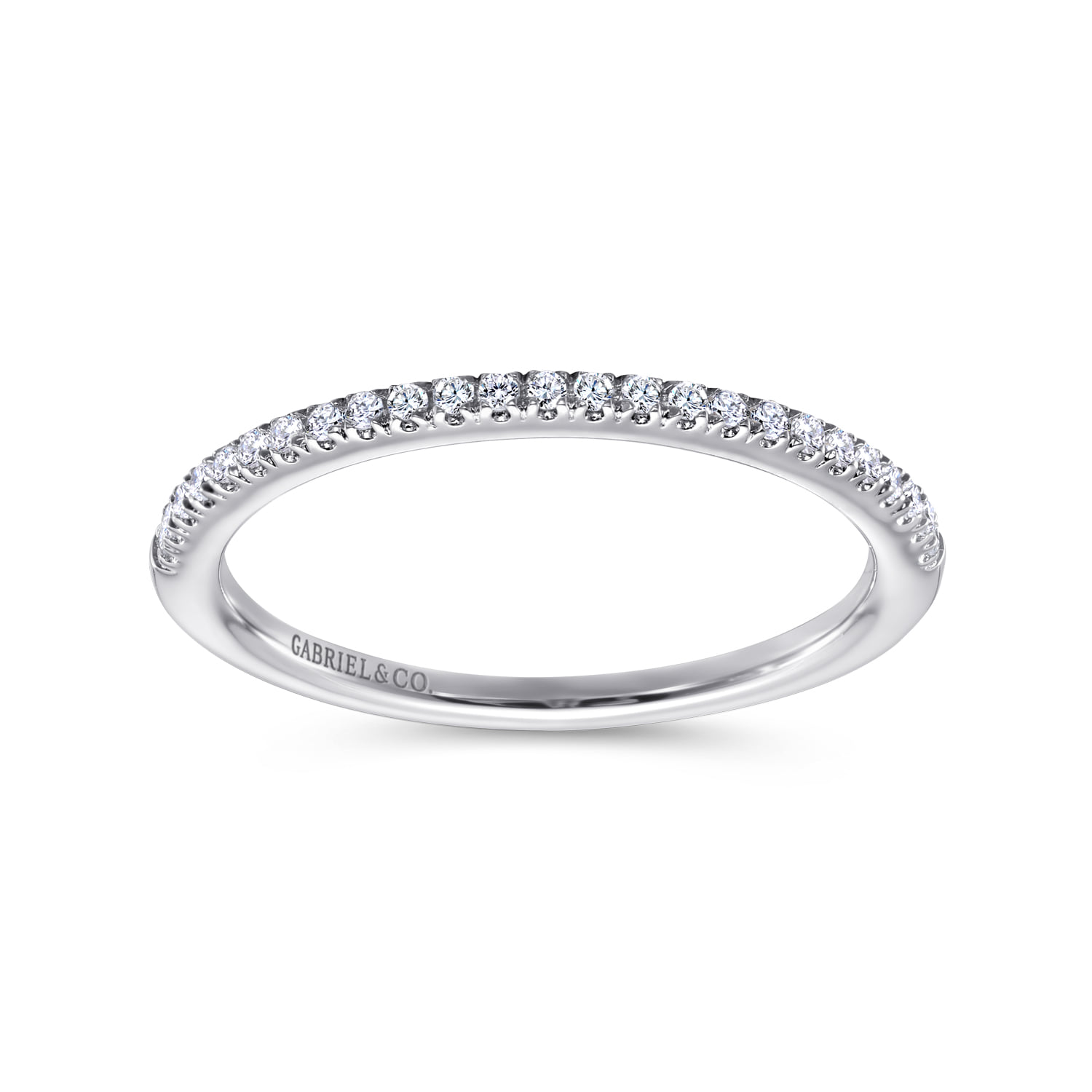 Matching Wedding Band in 14K White Gold, photograph 4