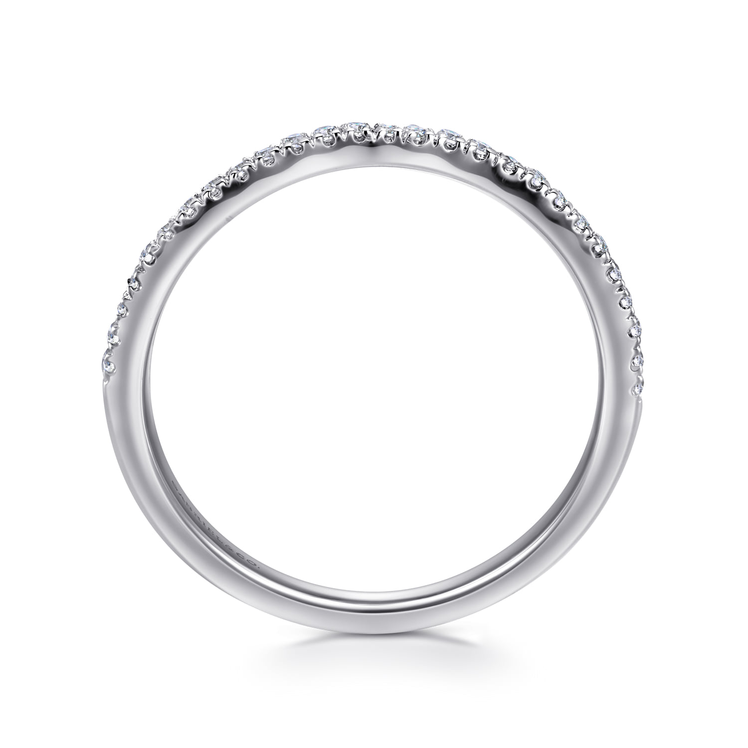 Matching Wedding Band in 14K White Gold, photograph 2