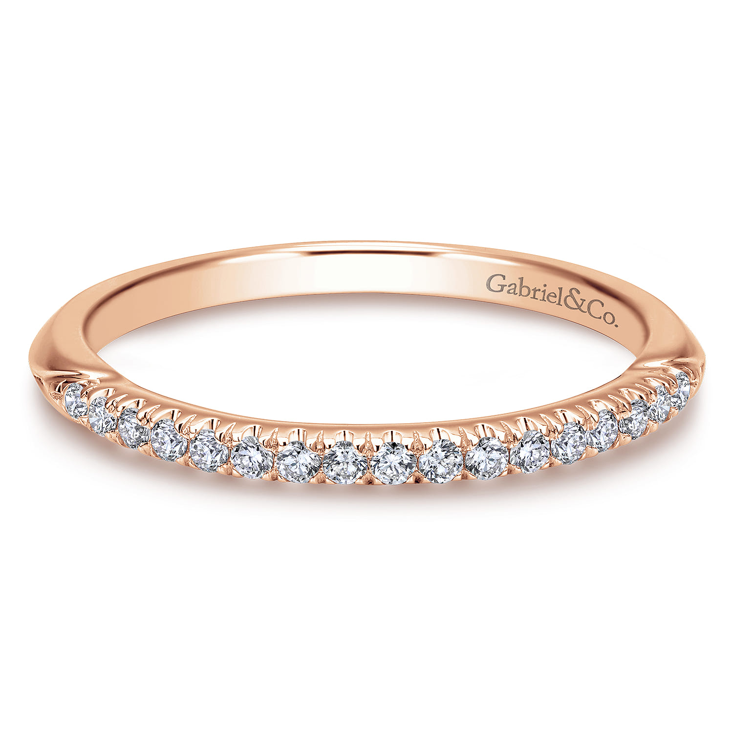 Matching Wedding Band in 14K Rose Gold