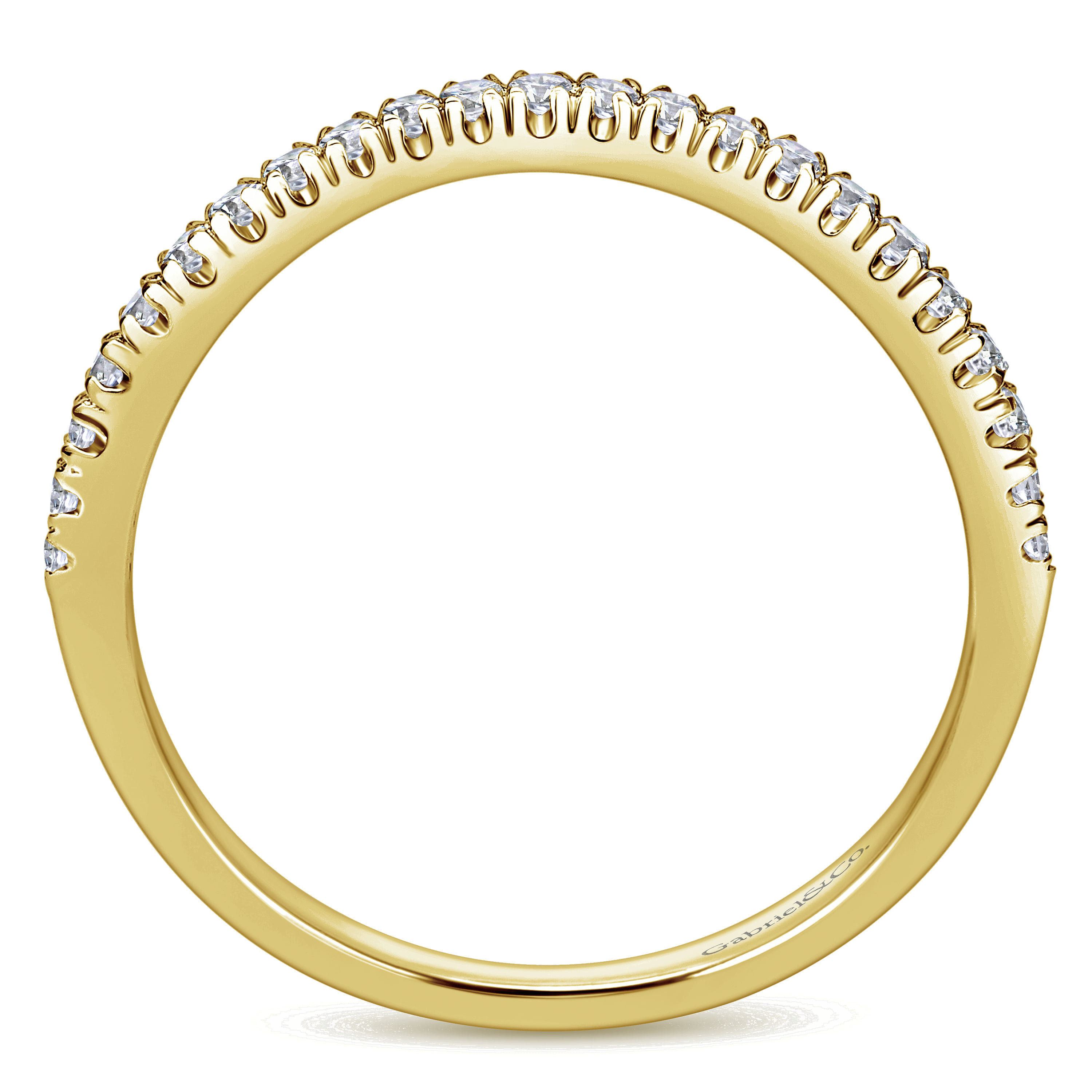Matching Wedding Band in 14K Yellow Gold, photograph 2
