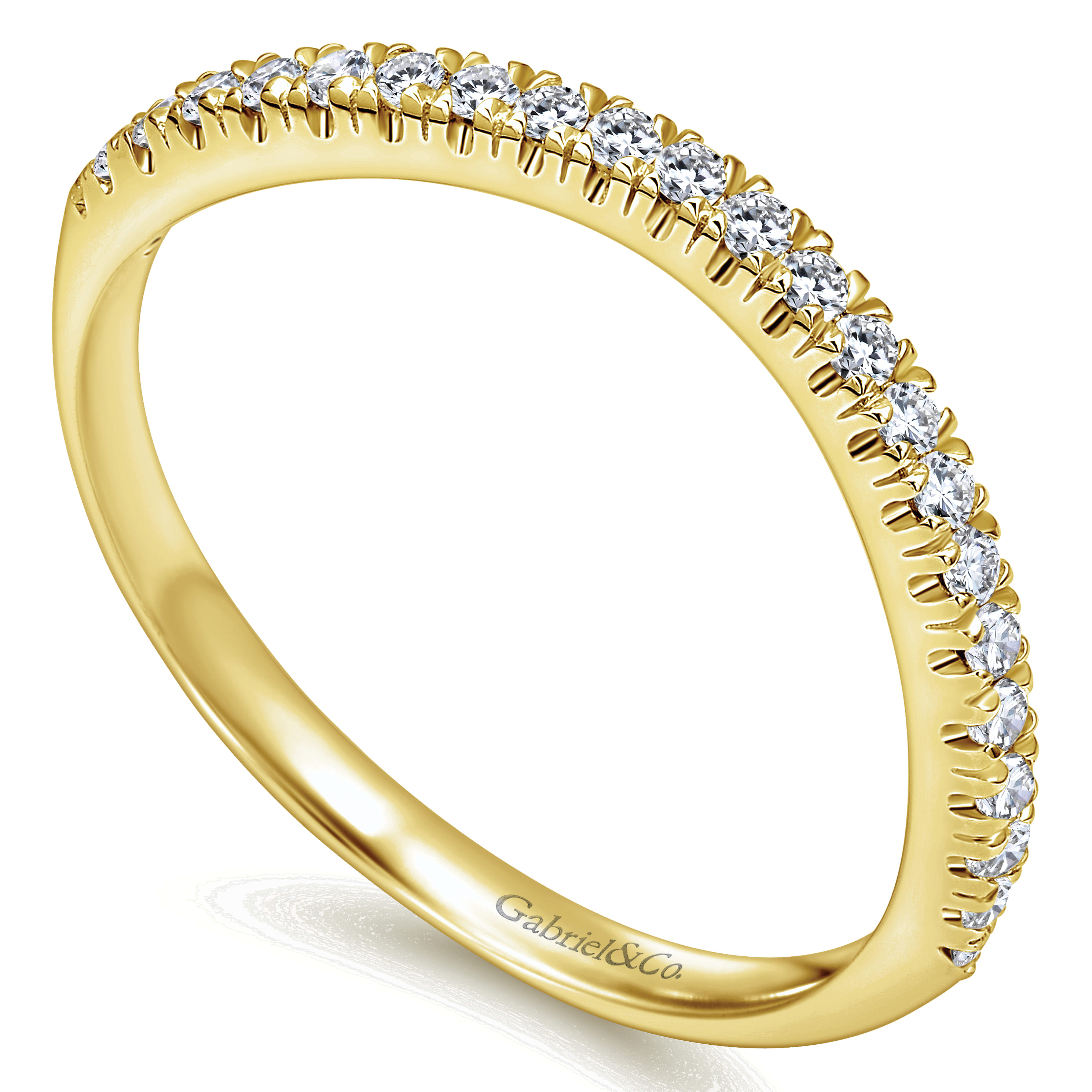 Matching Wedding Band in 14K Yellow Gold, photograph 3