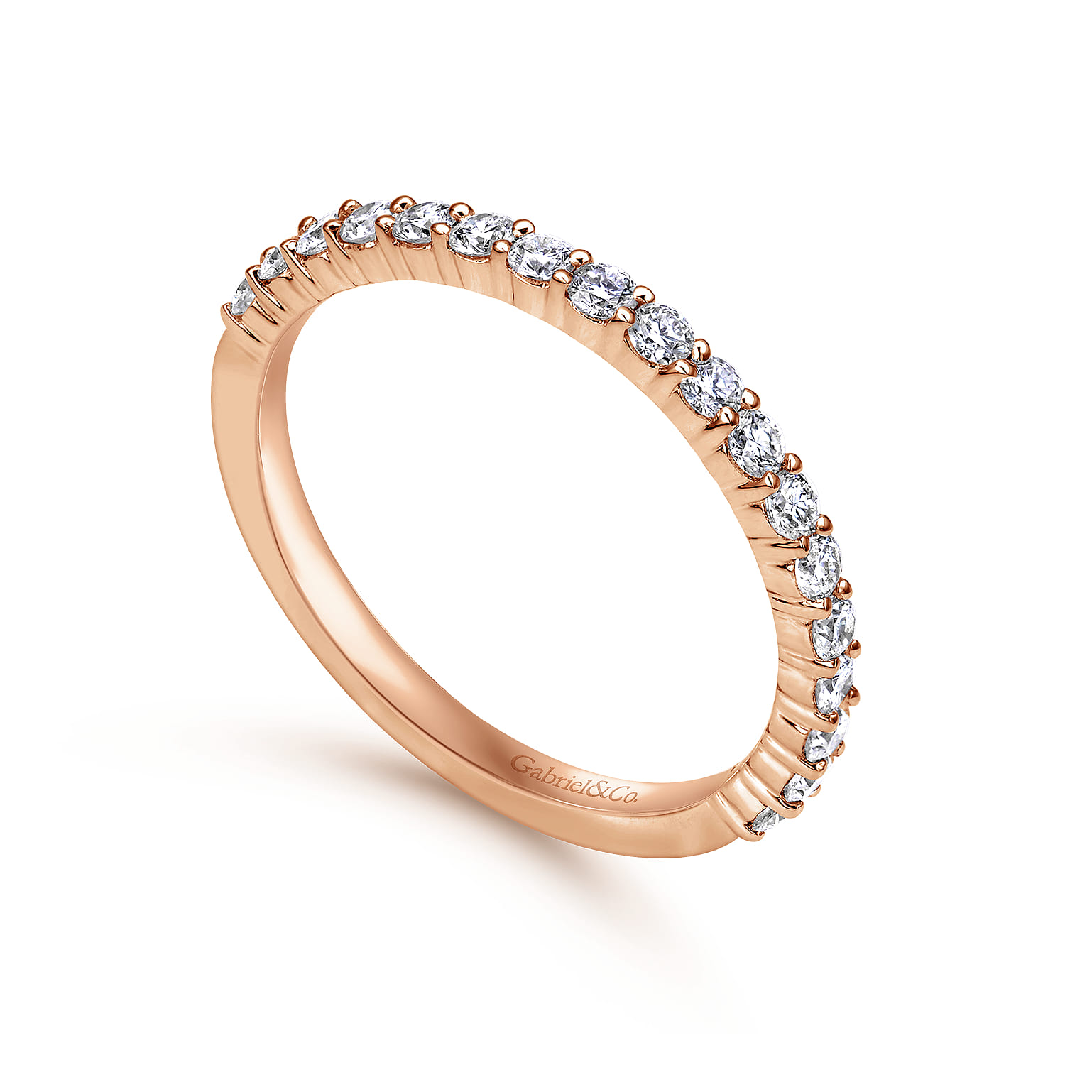 Matching Wedding Band in 14K Rose Gold, photograph 3