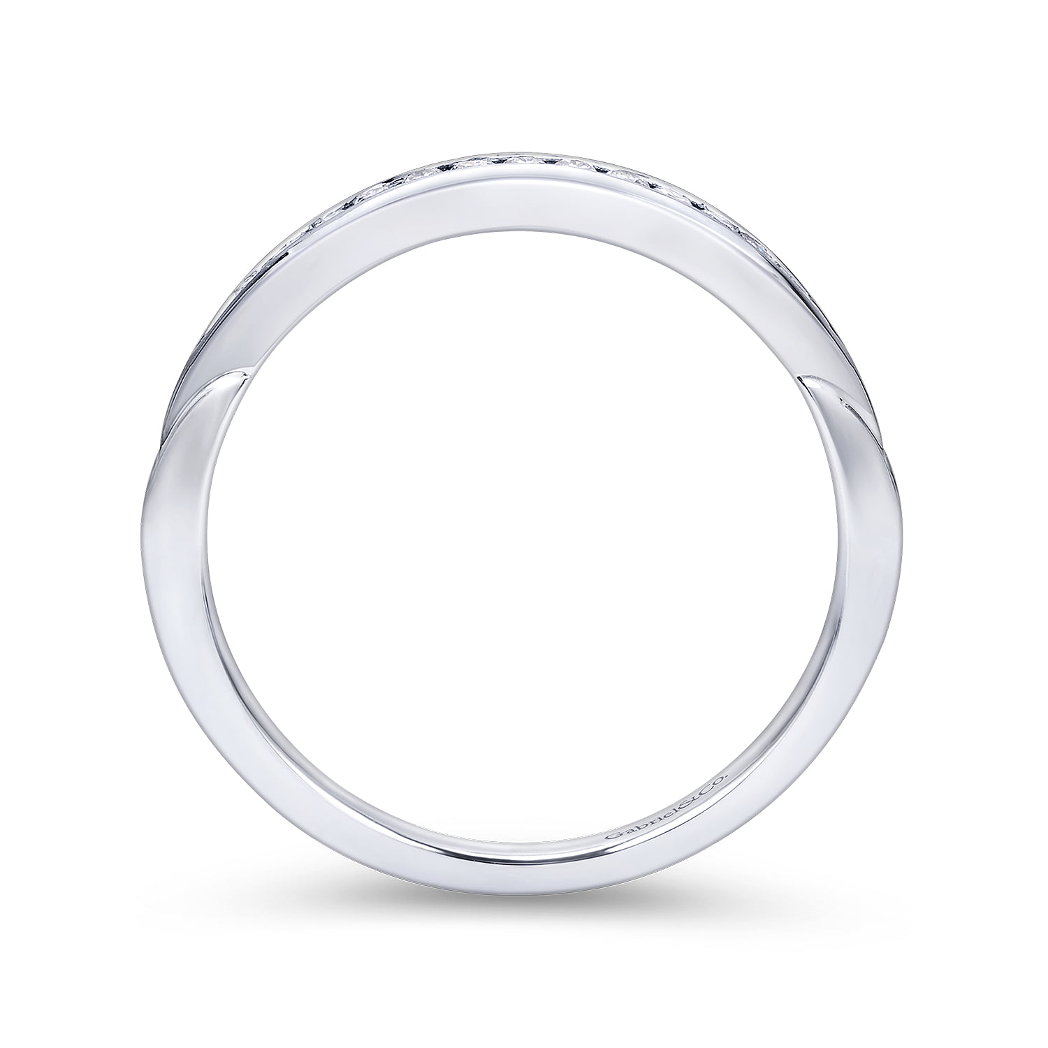Matching Wedding Band in 14K White Gold, photograph 2