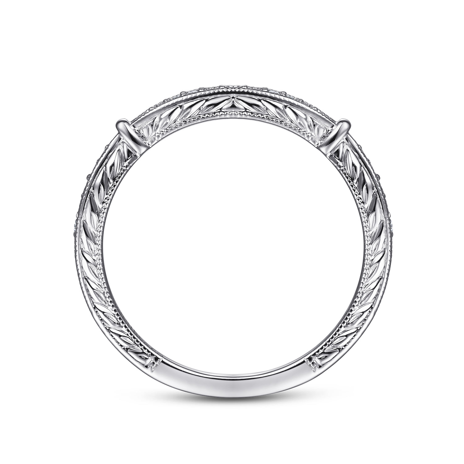 Matching Wedding Band in 14K White Gold, photograph 2
