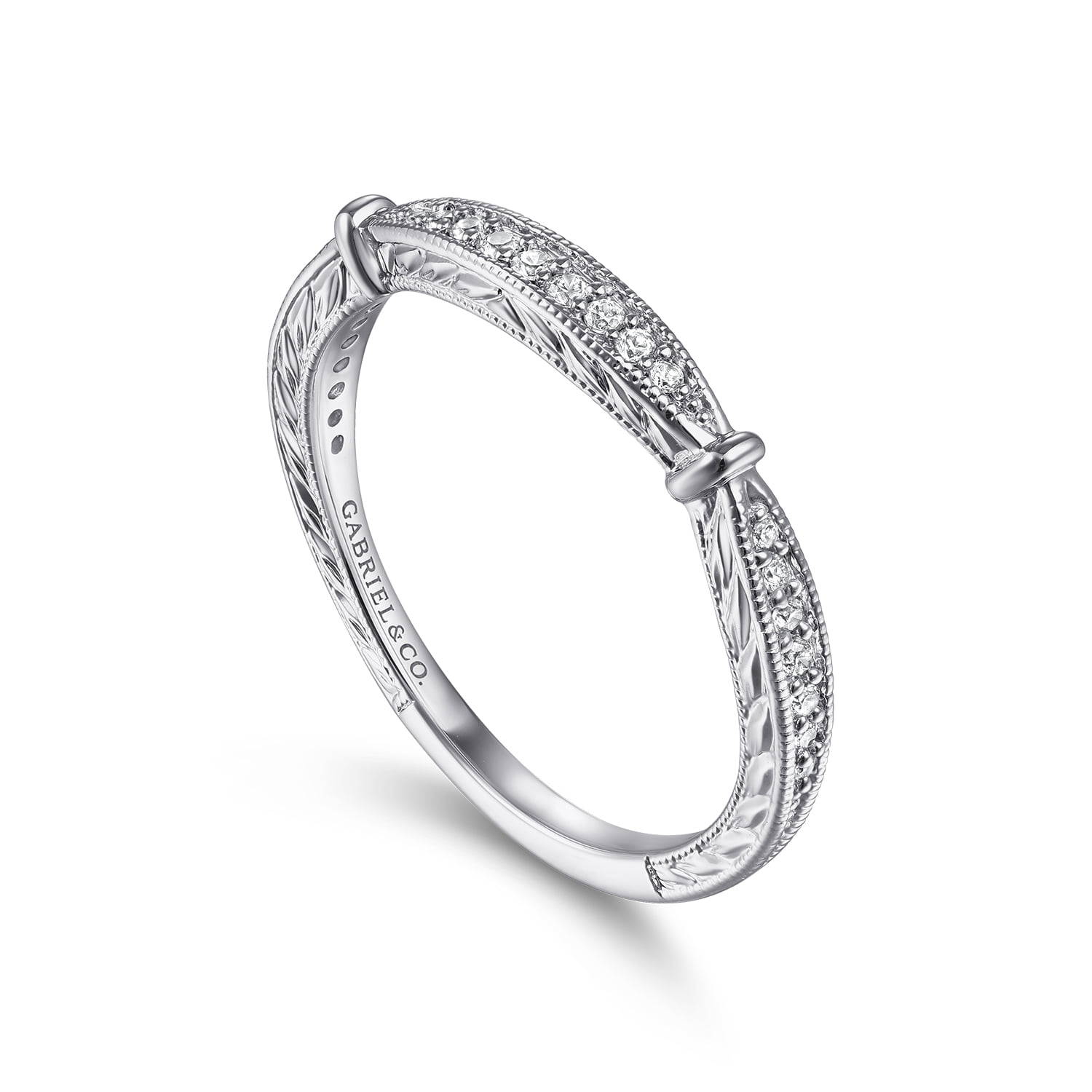 Matching Wedding Band in 14K White Gold, photograph 3