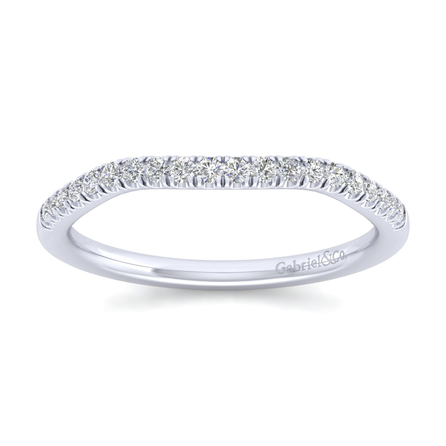Matching Wedding Band in 14K White Gold, photograph 4