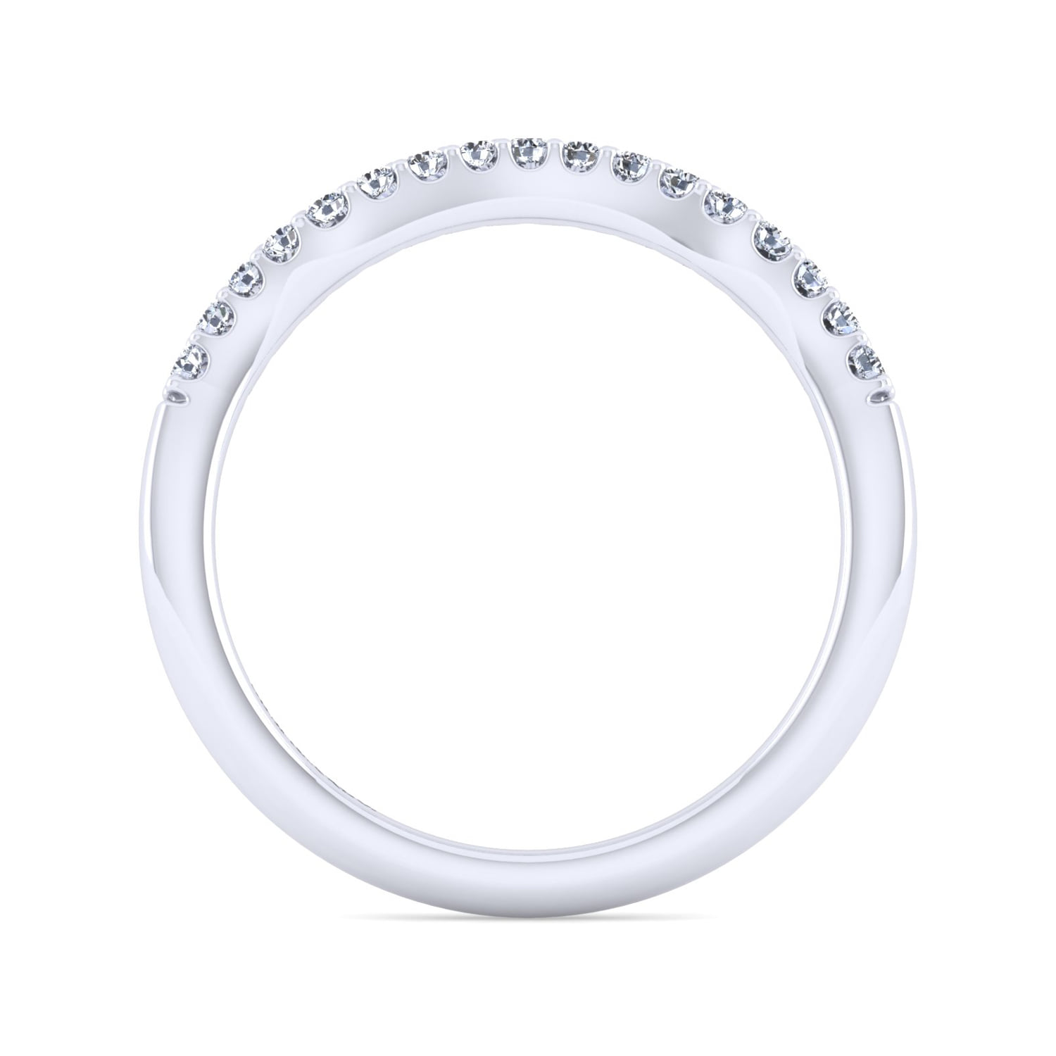 Matching Wedding Band in 14K White Gold, photograph 2