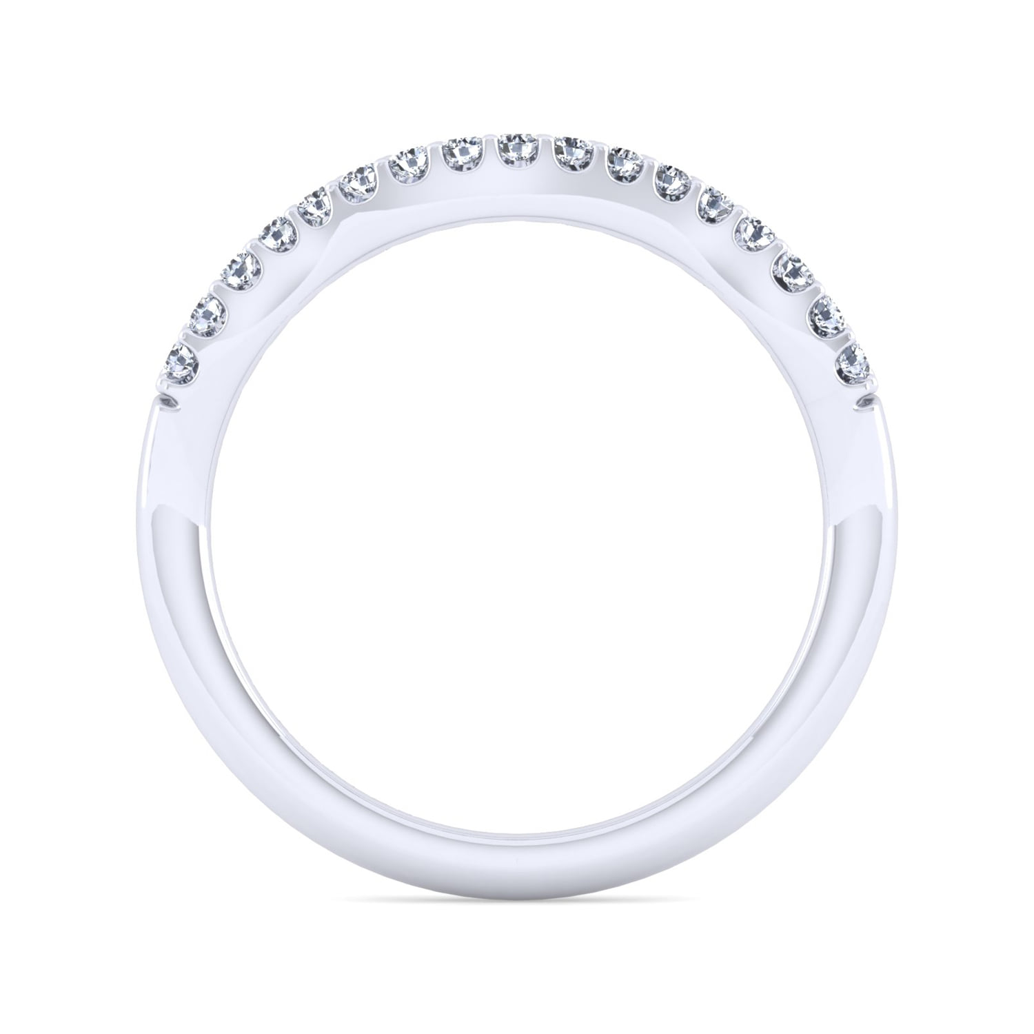 Matching Wedding Band in 14K White Gold, photograph 2