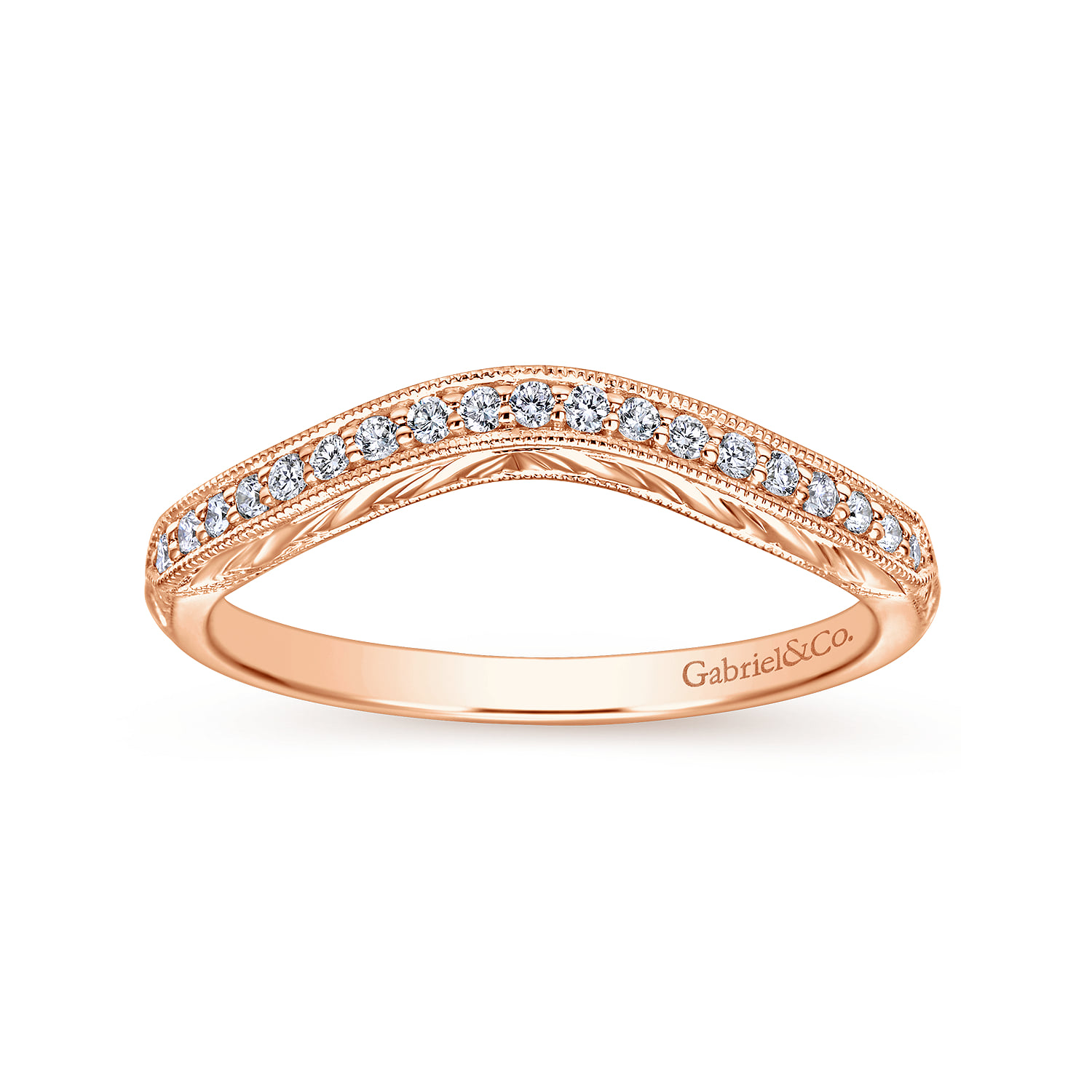 Matching Wedding Band in 14K Rose Gold, photograph 5