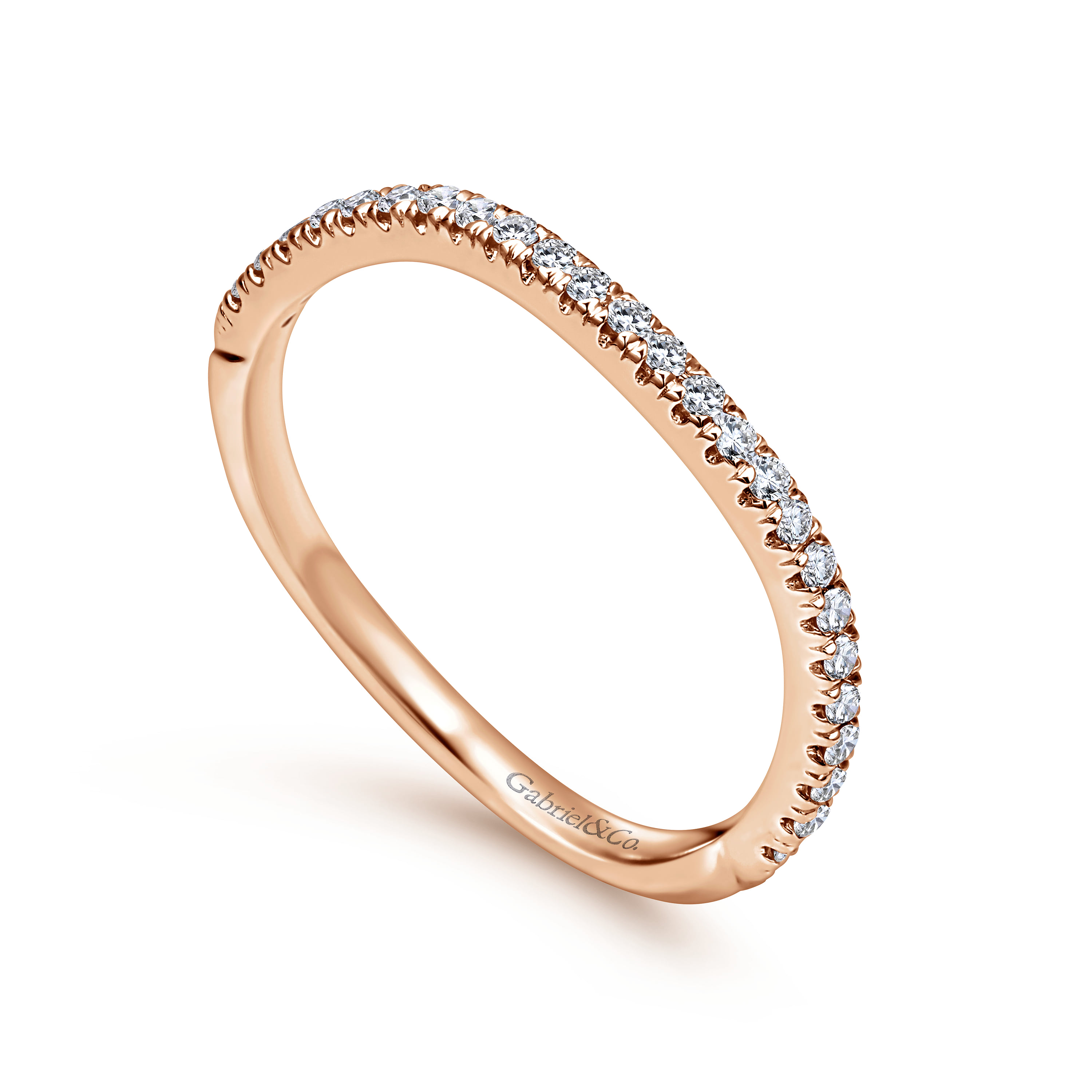 Matching Wedding Band in 14K Rose Gold, photograph 3
