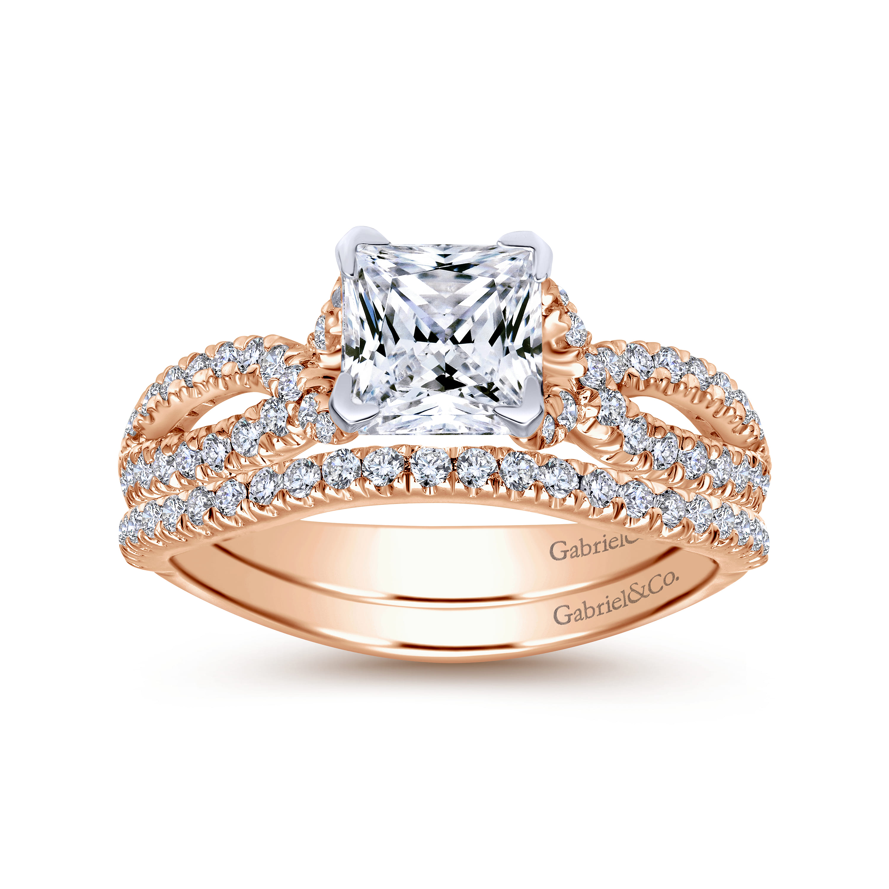 Matching Wedding Band in 14K Rose Gold, photograph 4