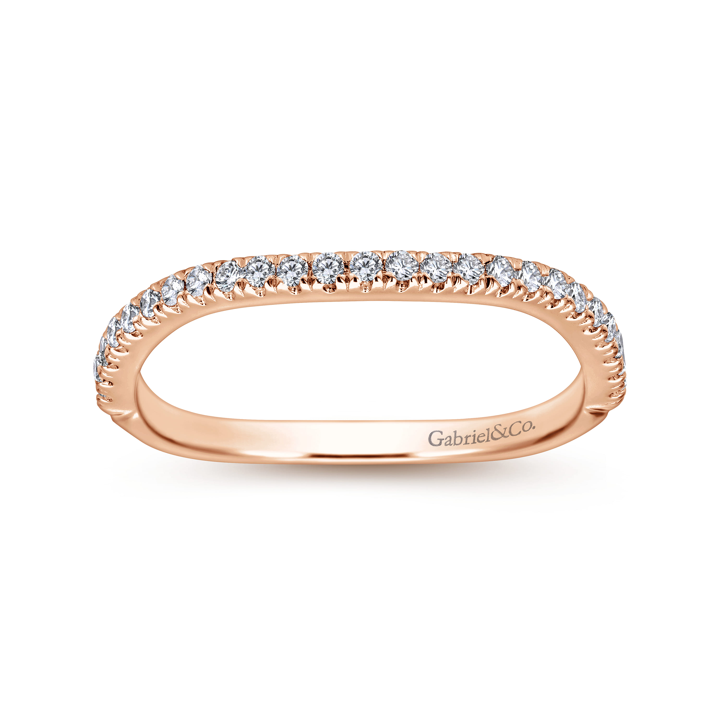 Matching Wedding Band in 14K Rose Gold, photograph 5