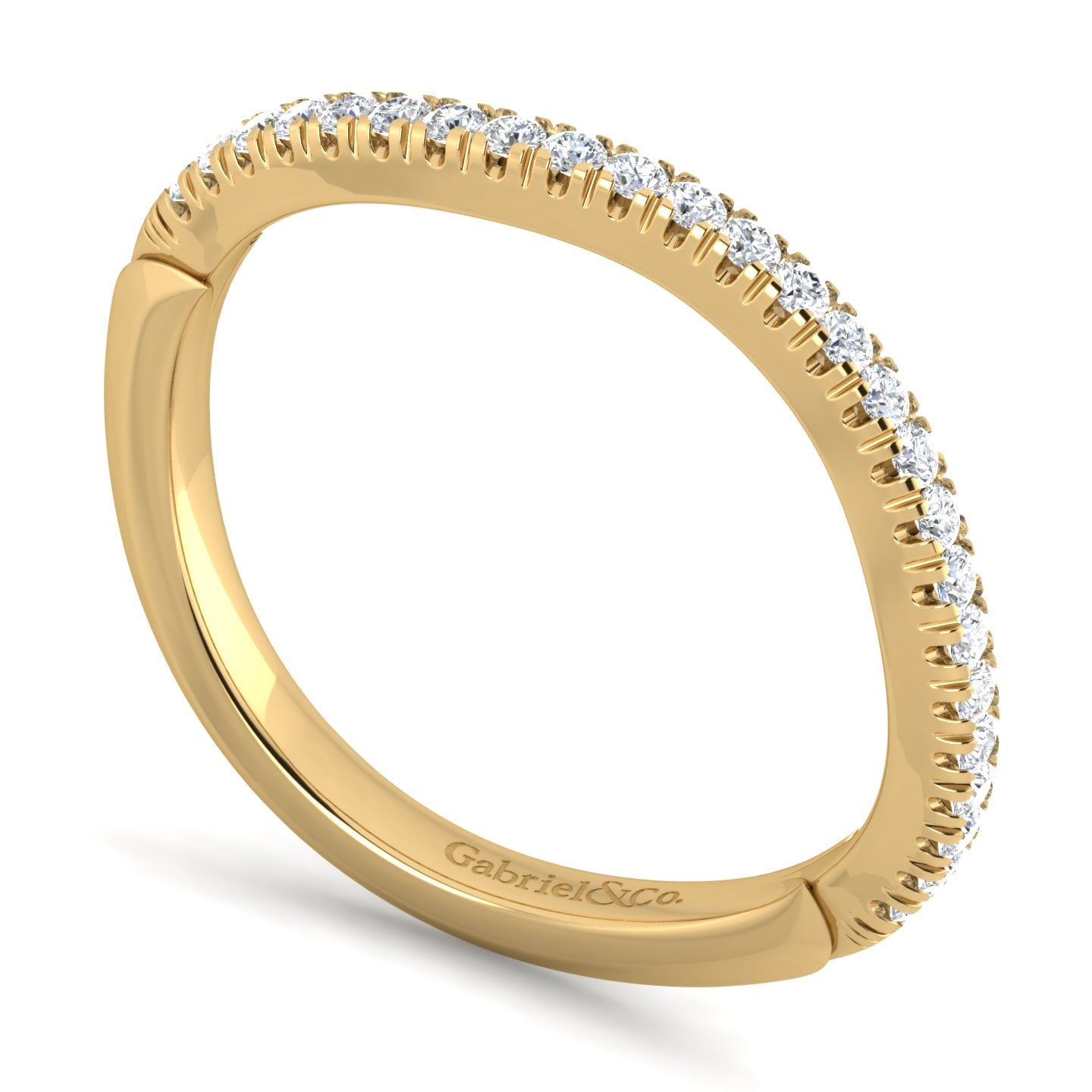 Matching Wedding Band in 14K Yellow Gold, photograph 3