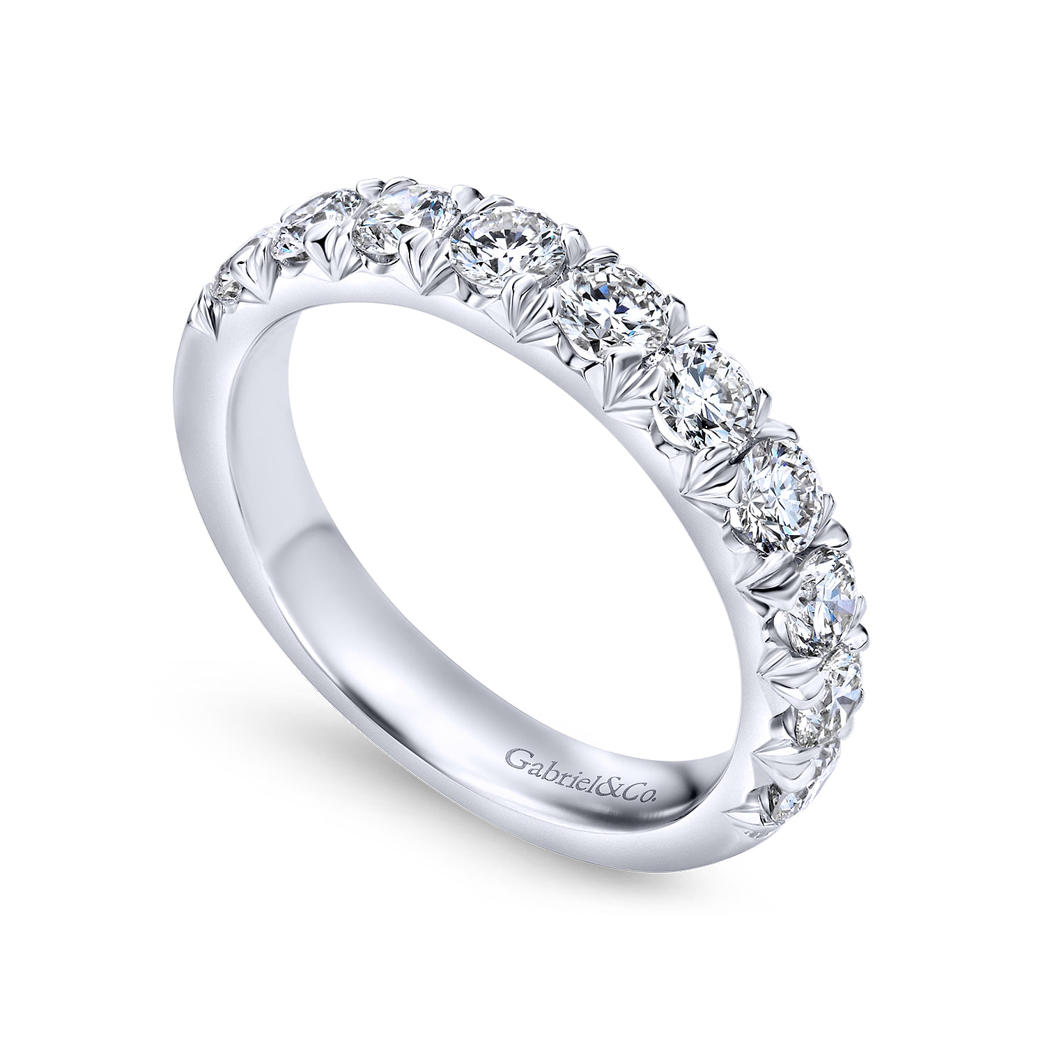Matching Wedding Band in 14K White Gold, photograph 3