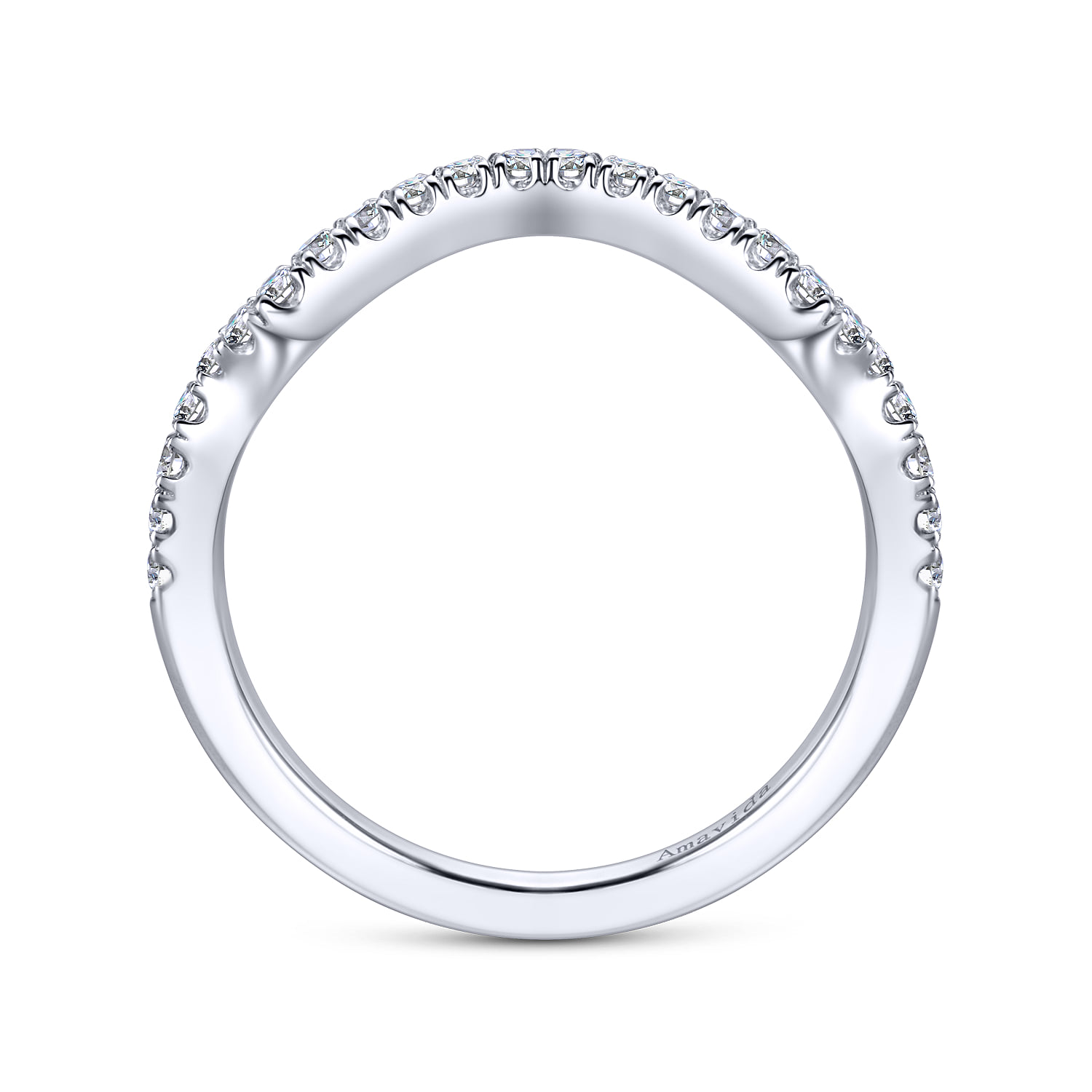 Matching Wedding Band in 18K White Gold, photograph 2
