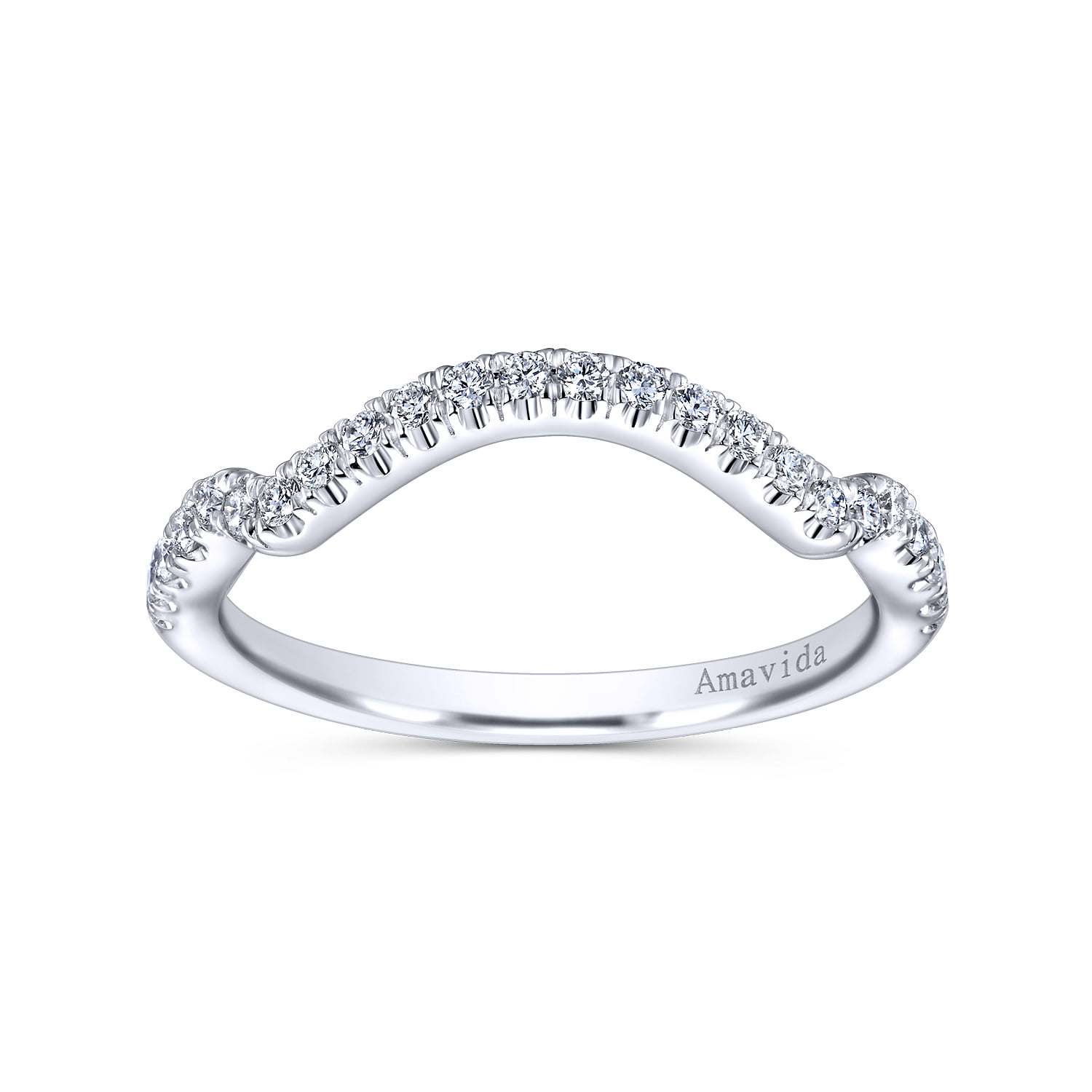 Matching Wedding Band in 18K White Gold, photograph 5