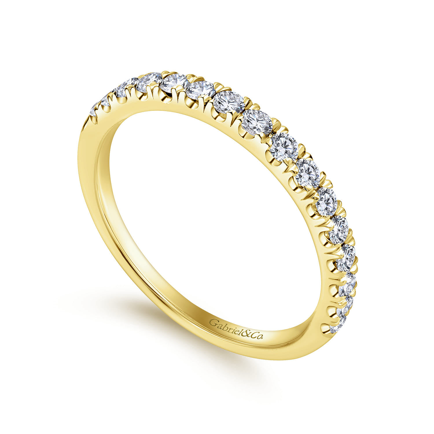 Matching Wedding Band in 14K Yellow Gold, photograph 3