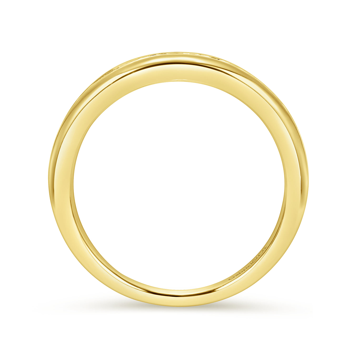 Matching Wedding Band in 14K Yellow Gold, photograph 2