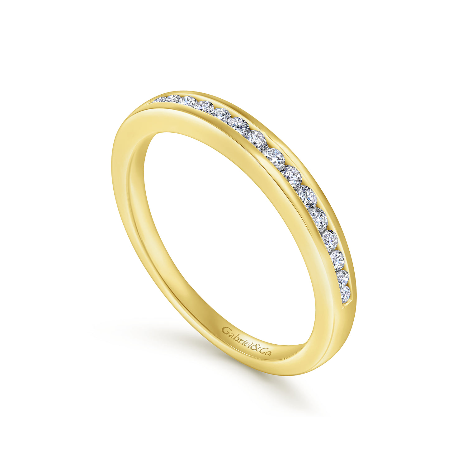 Matching Wedding Band in 14K Yellow Gold, photograph 3