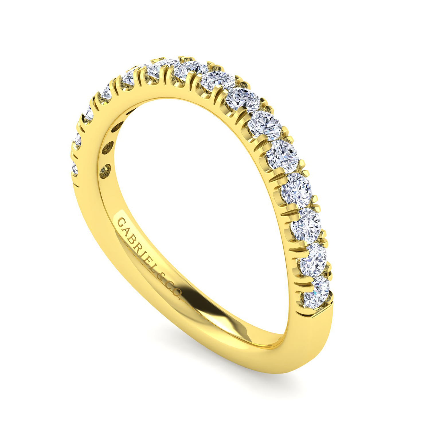 Matching Wedding Band in 14K Yellow Gold, photograph 3