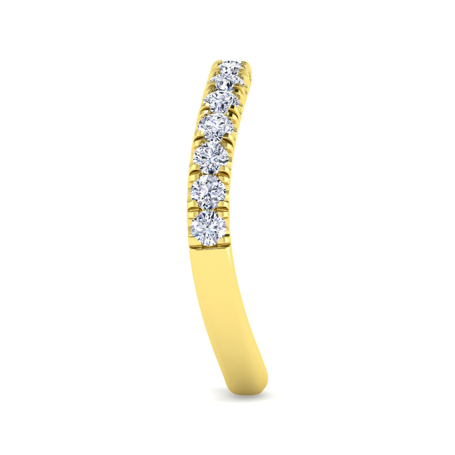 Matching Wedding Band in 14K Yellow Gold, photograph 4