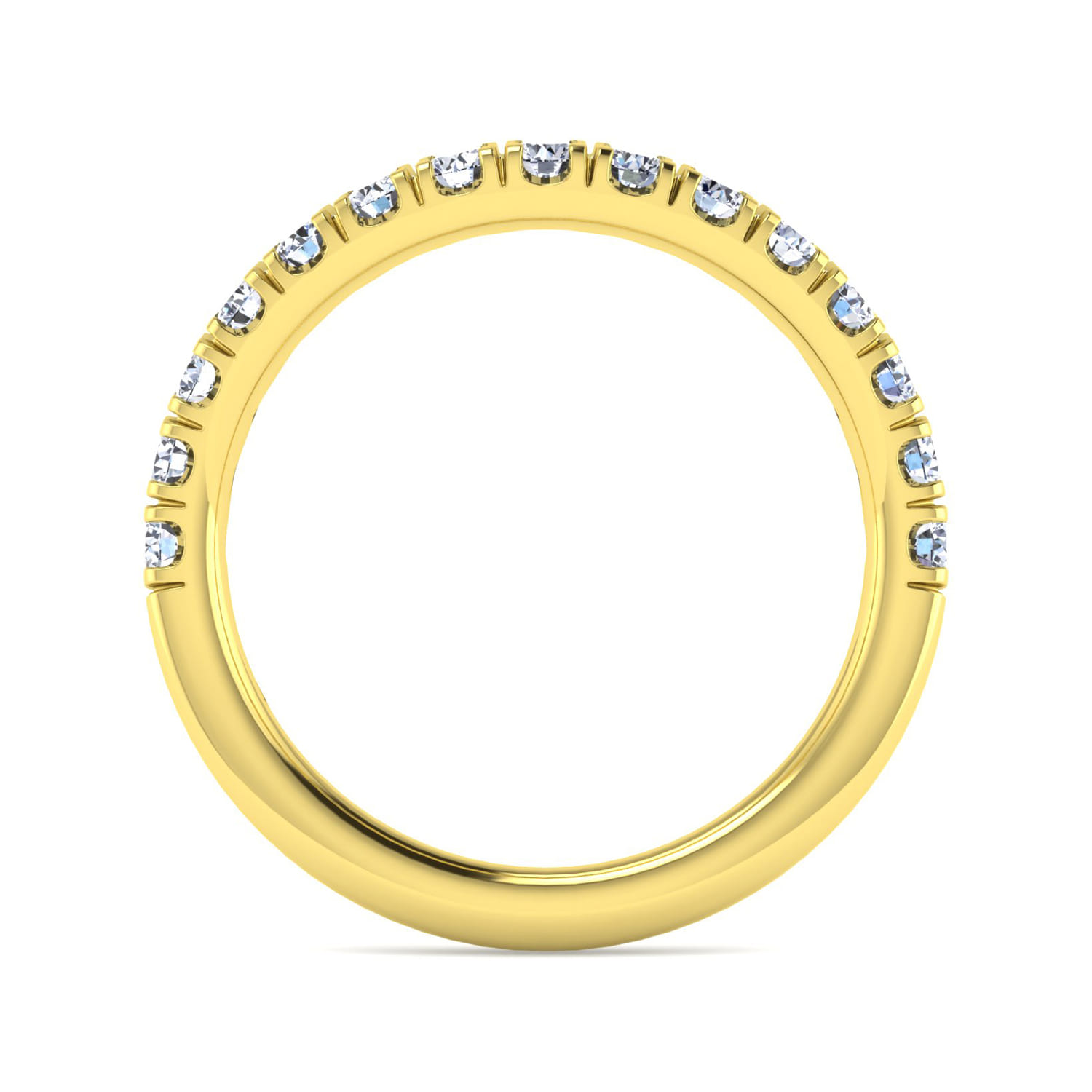 Matching Wedding Band in 14K Yellow Gold, photograph 2