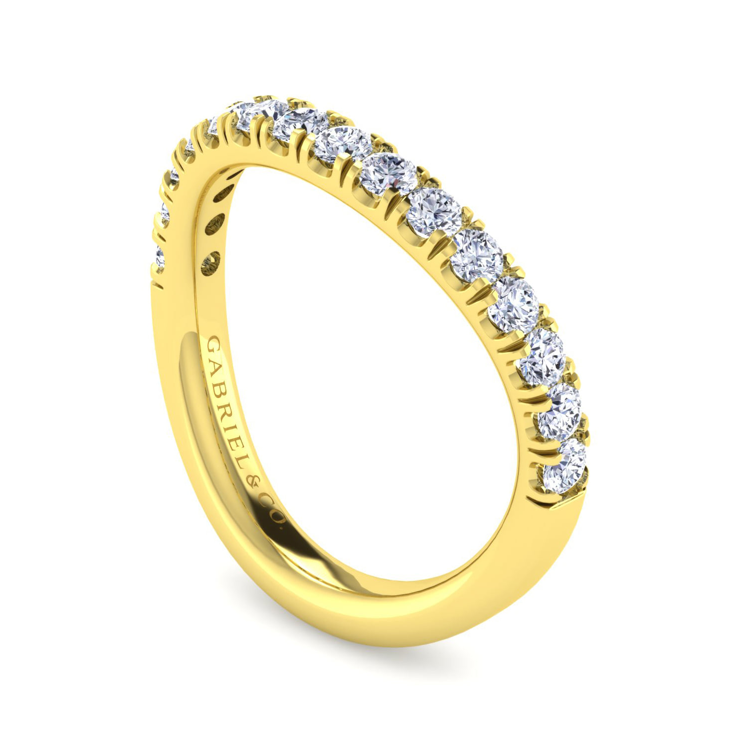 Matching Wedding Band in 14K Yellow Gold, photograph 3