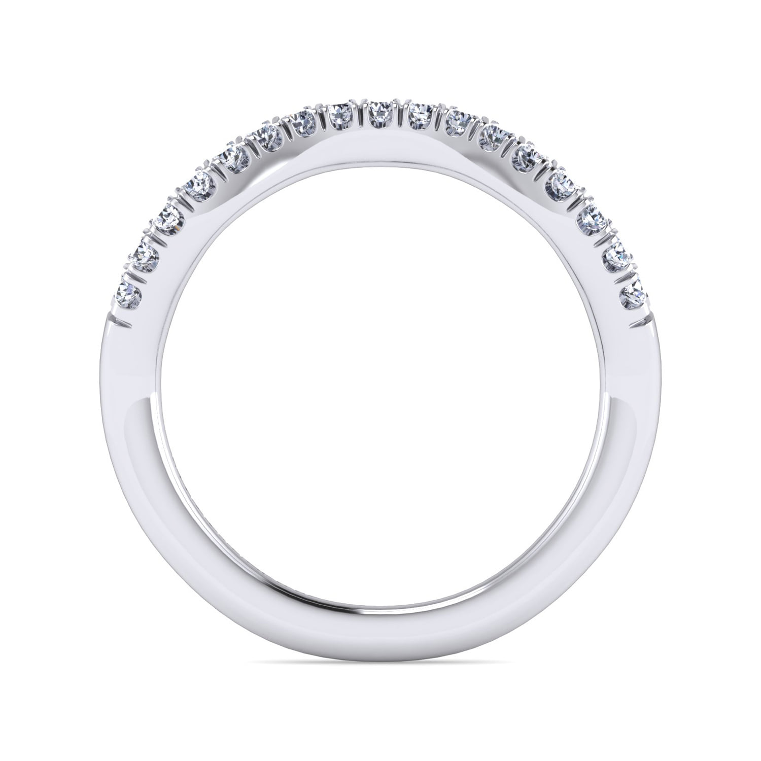 Matching Wedding Band in 14K White Gold, photograph 2