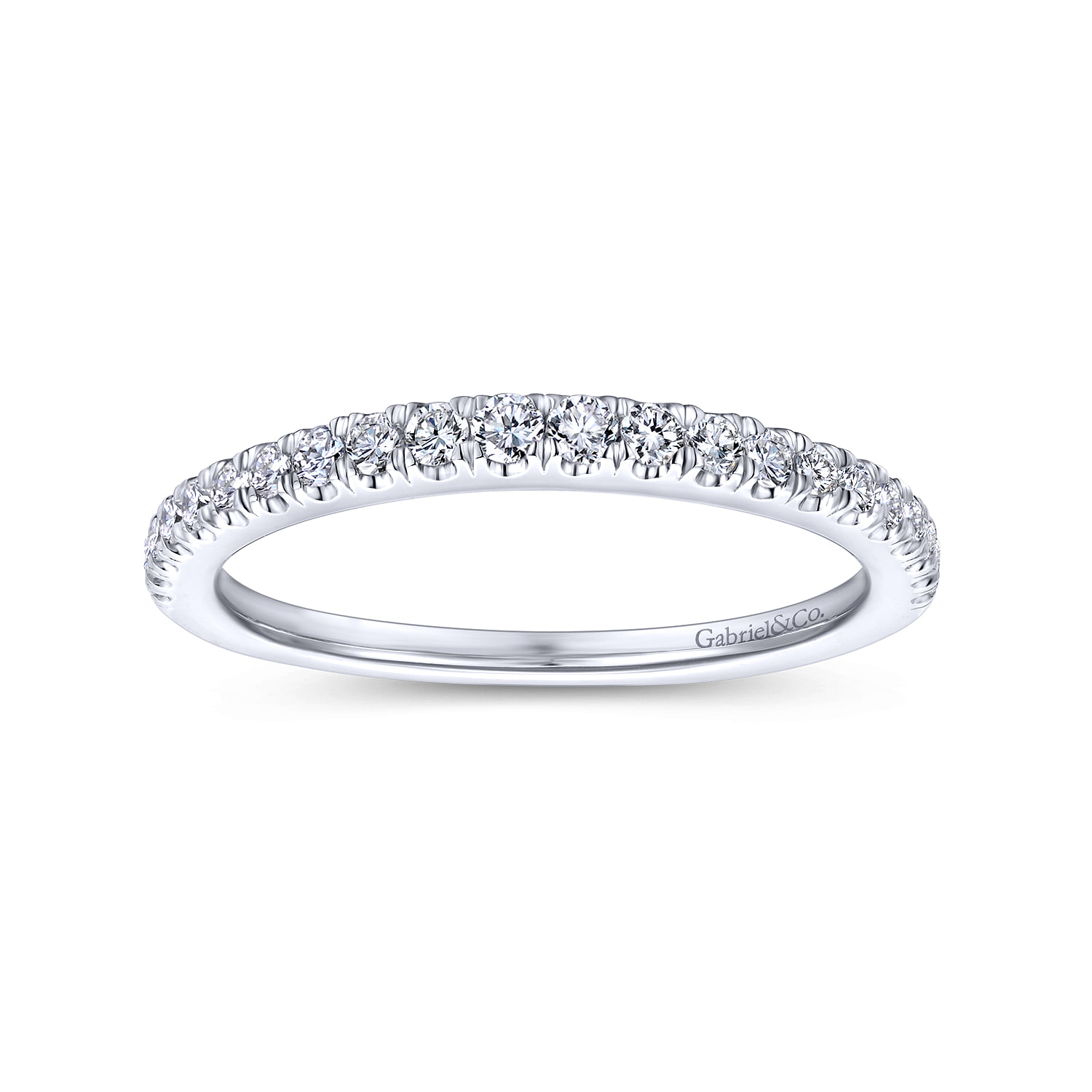 Matching Wedding Band in 14K White Gold, photograph 5