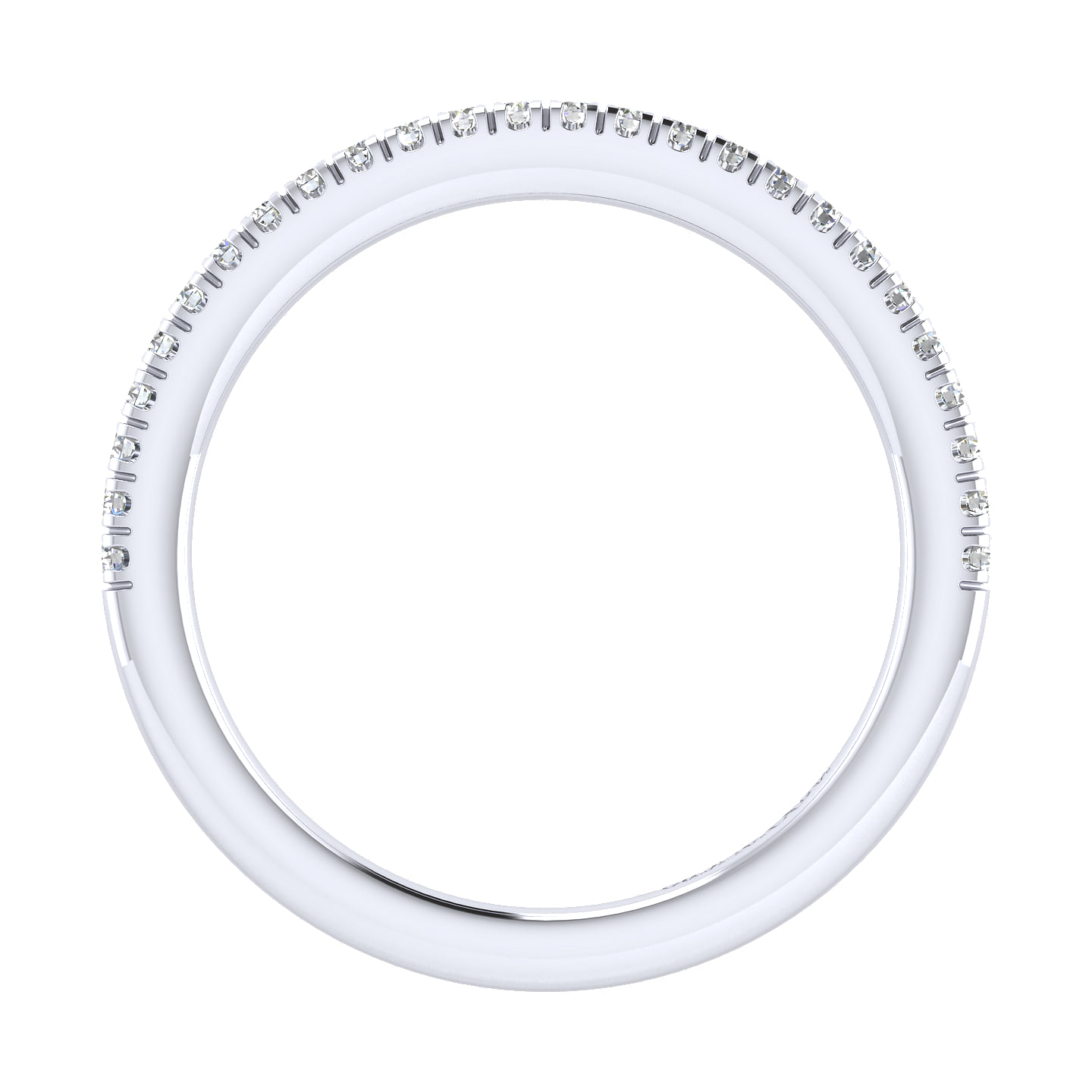 Matching Wedding Band in 14K White Gold, photograph 2