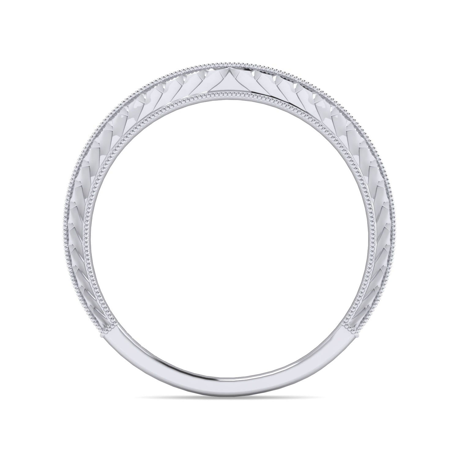 Matching Wedding Band in 14K White Gold, photograph 2