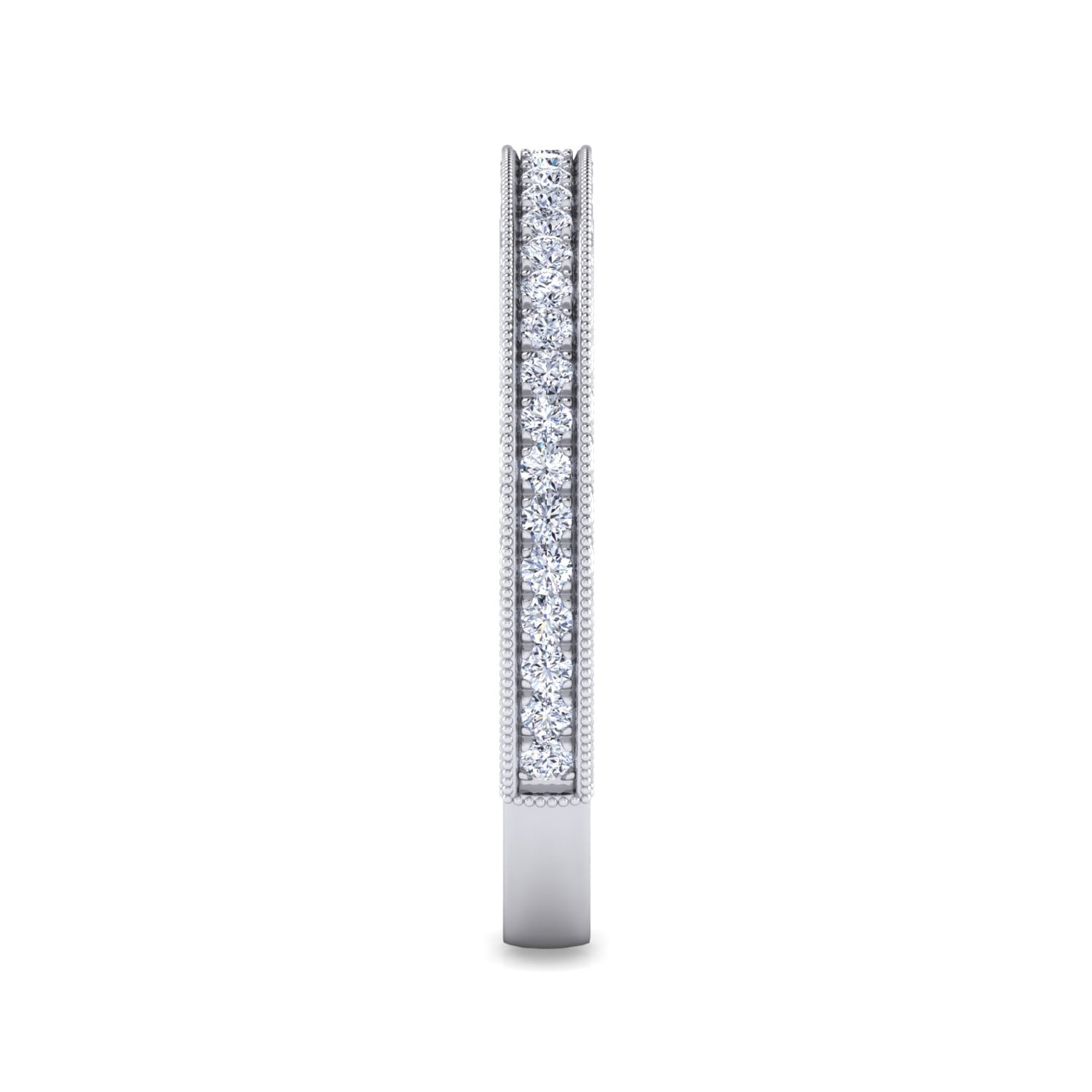 Matching Wedding Band in 14K White Gold, photograph 4