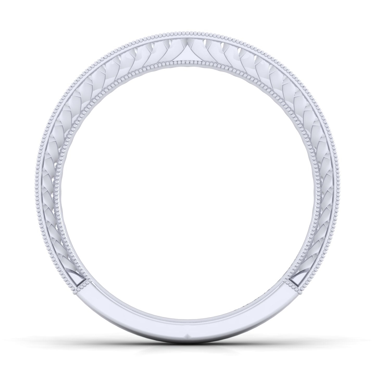 Matching Wedding Band in 14K White Gold, photograph 2