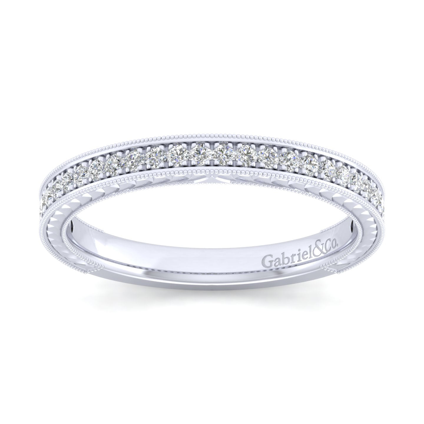 Matching Wedding Band in 14K White Gold, photograph 4