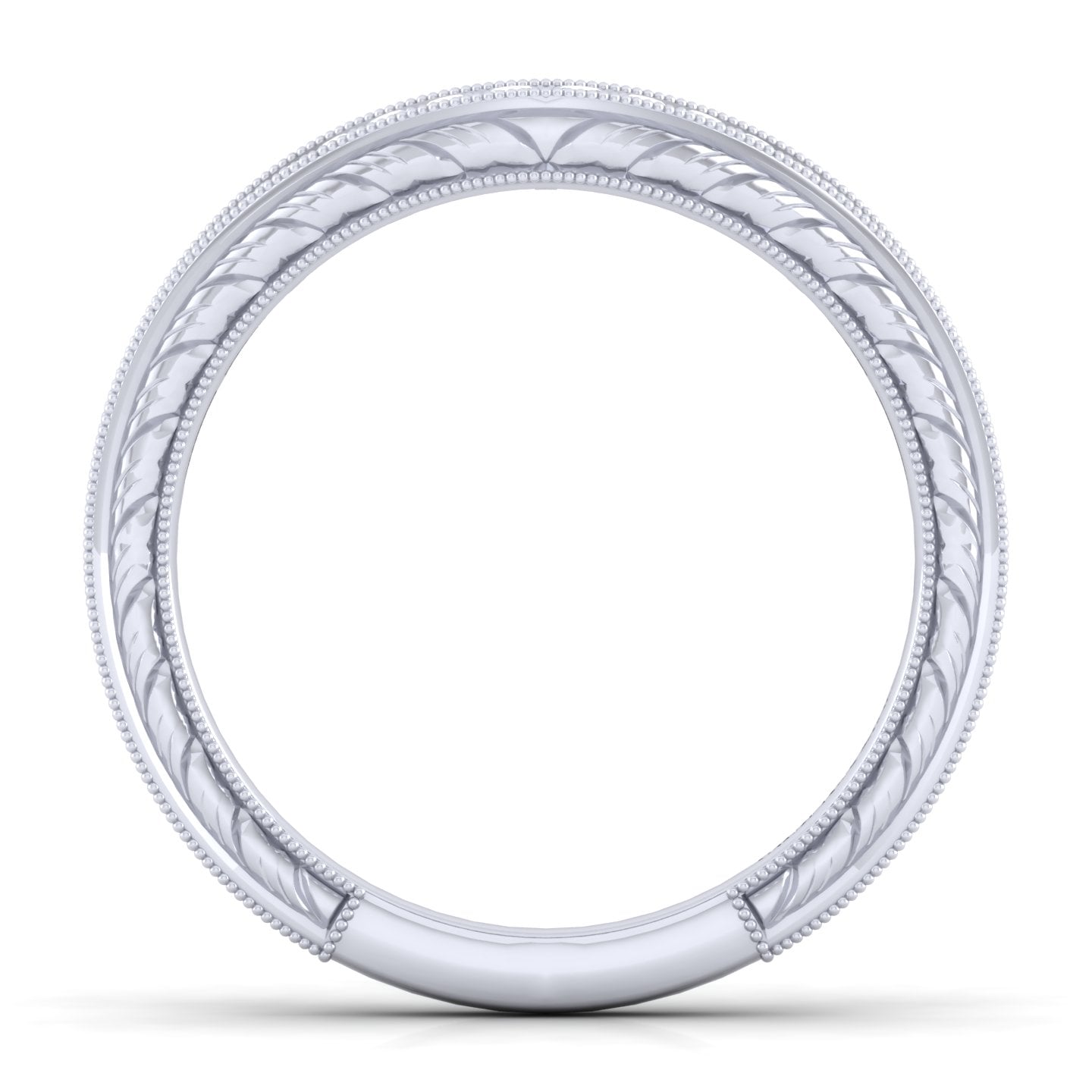Matching Wedding Band in 14K White Gold, photograph 2