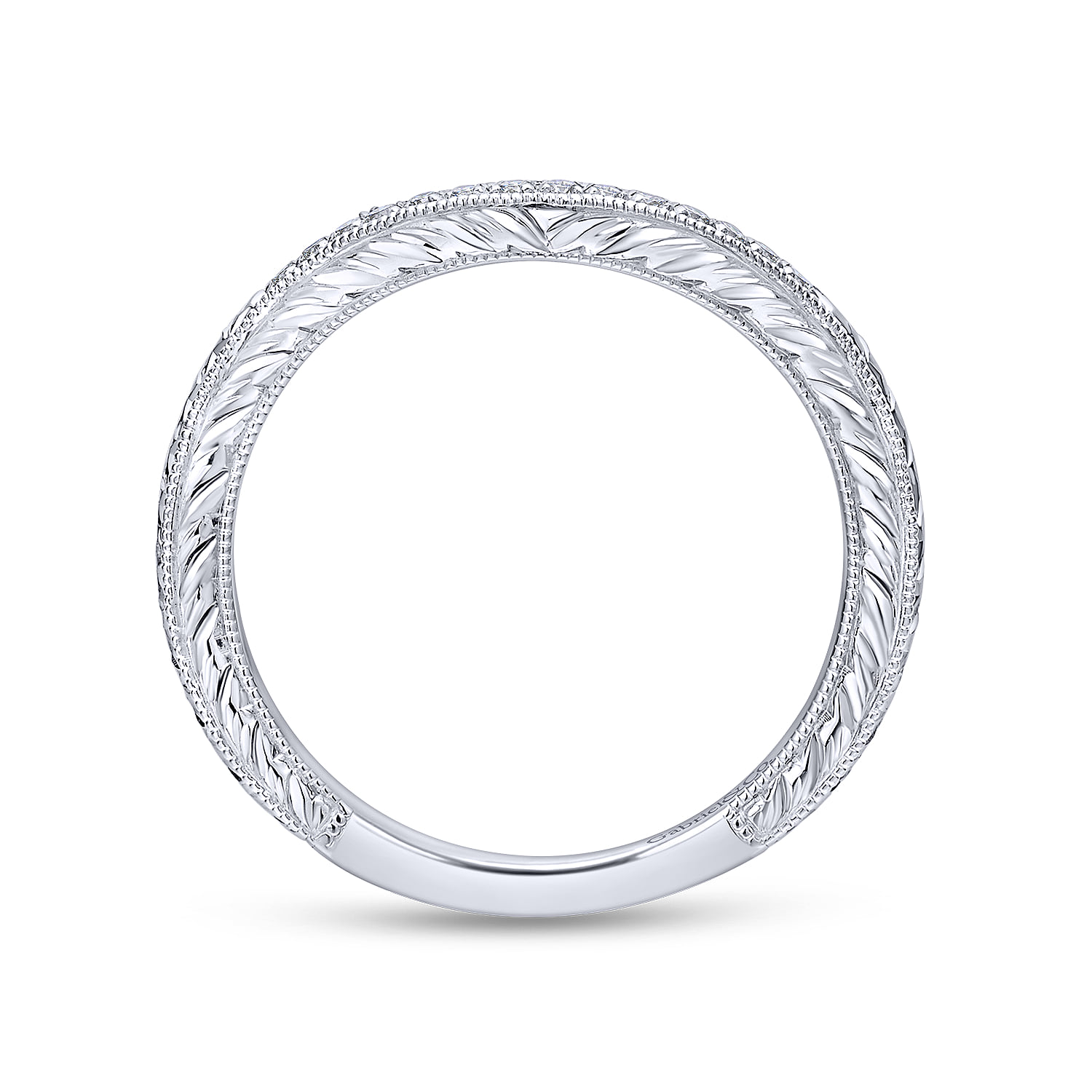 Matching Wedding Band in 14K White Gold, photograph 2